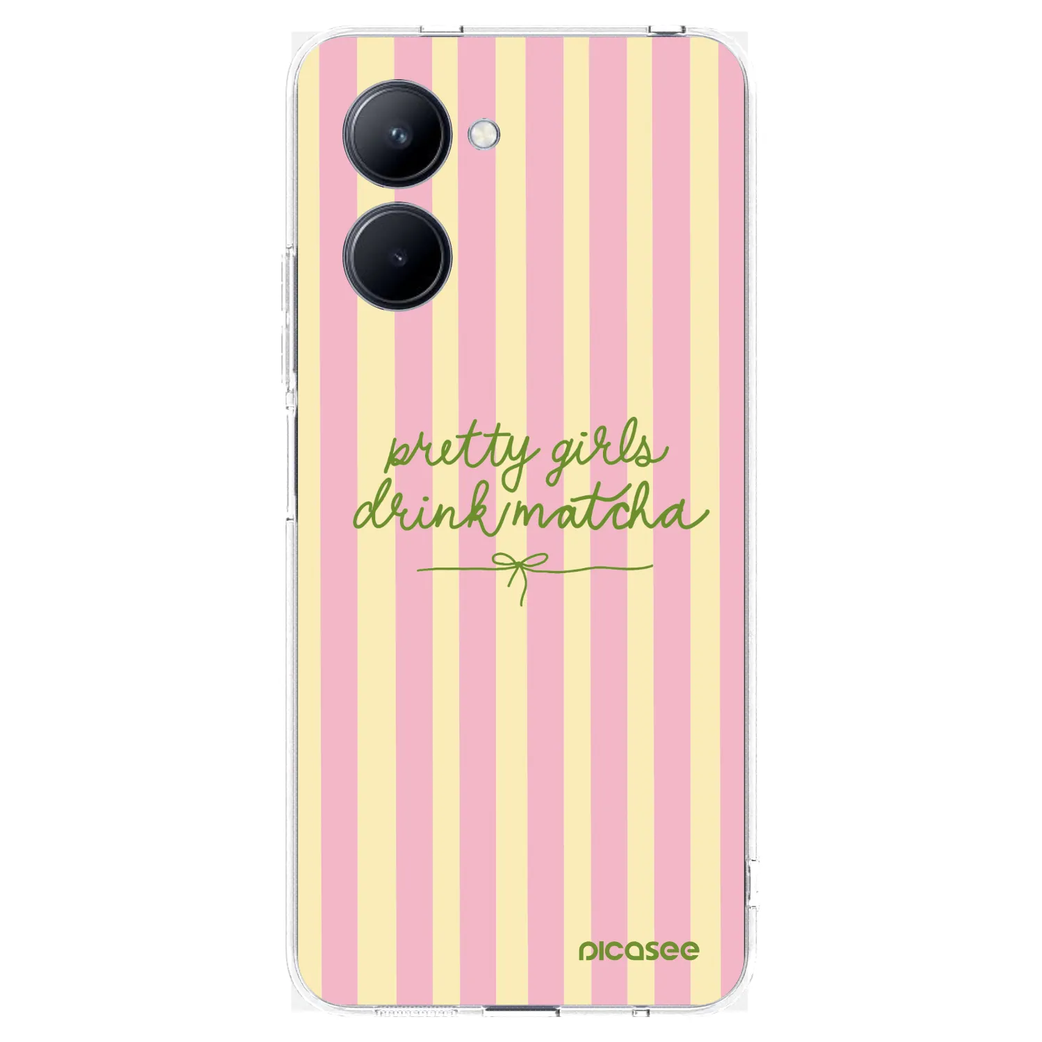 Picasee silikonový průhledný obal pro Realme C33 (2023) - Pretty matcha