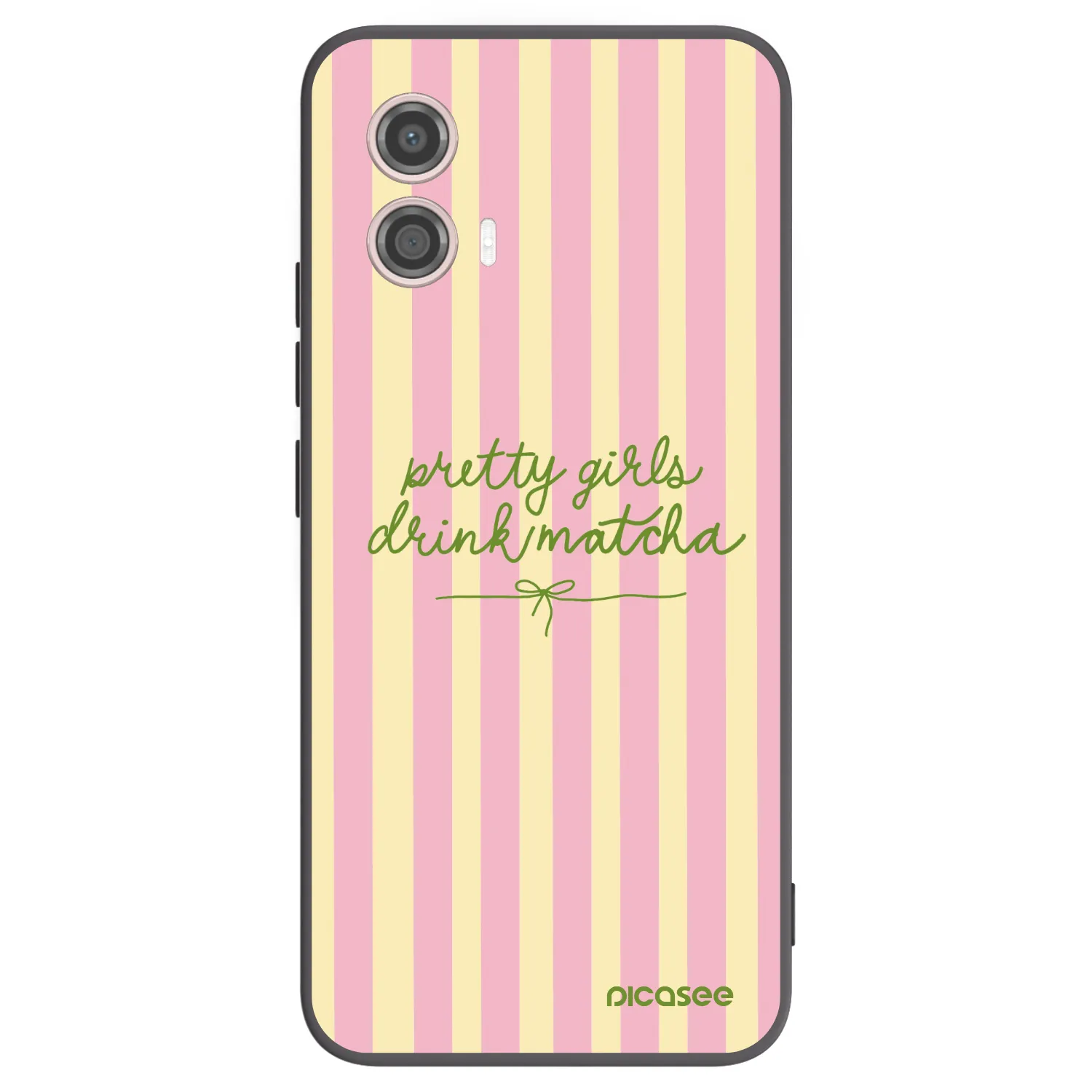 Picasee silikonový černý obal pro Motorola Moto G53 5G - Pretty matcha