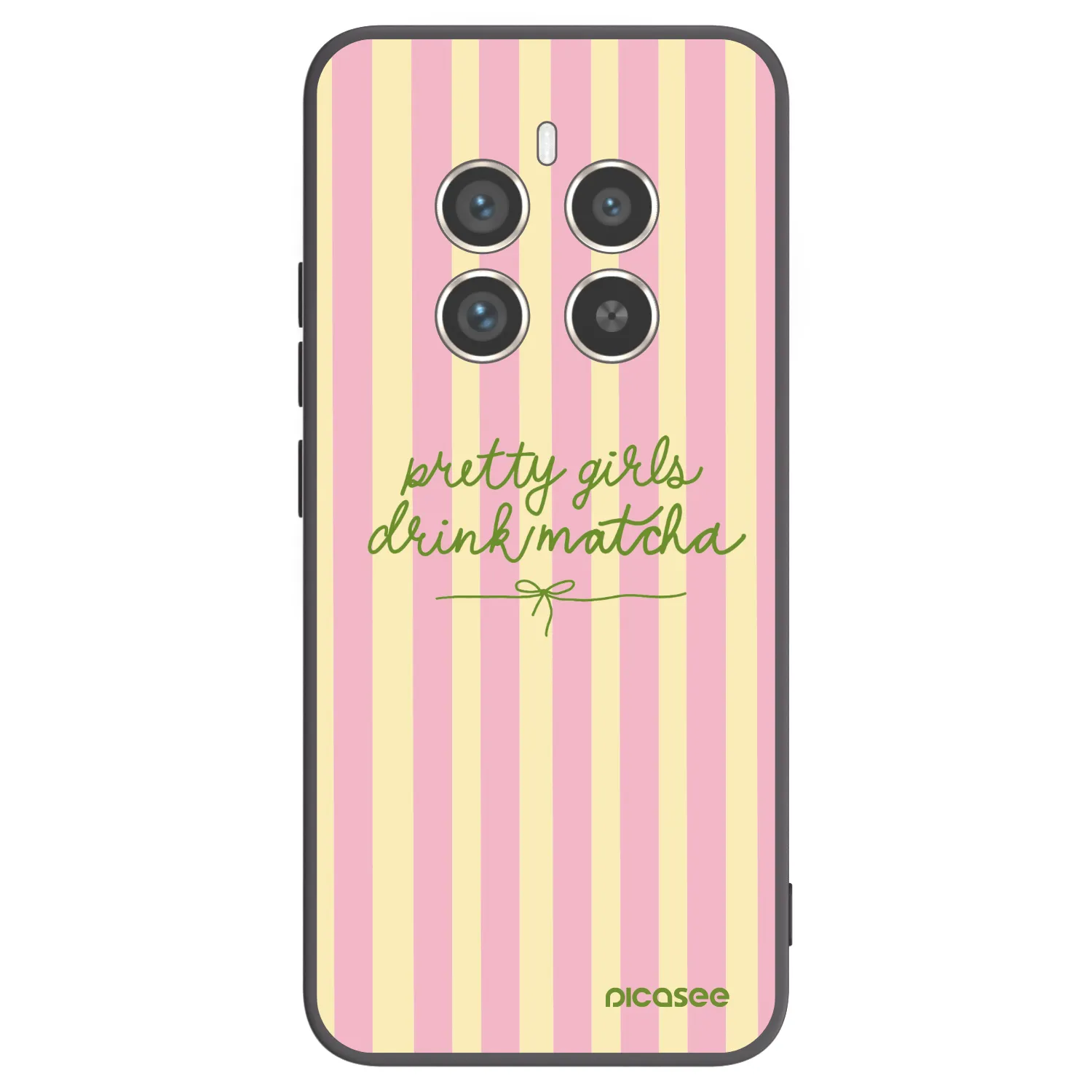 Picasee silikonový černý obal pro Realme 12 Pro 5G - Pretty matcha