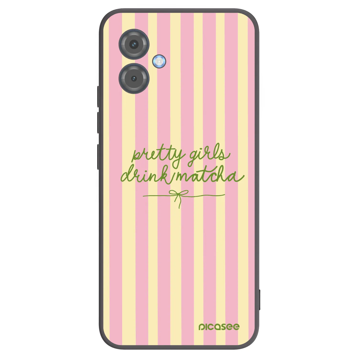 Picasee silikonový černý obal pro Motorola Moto G14 - Pretty matcha