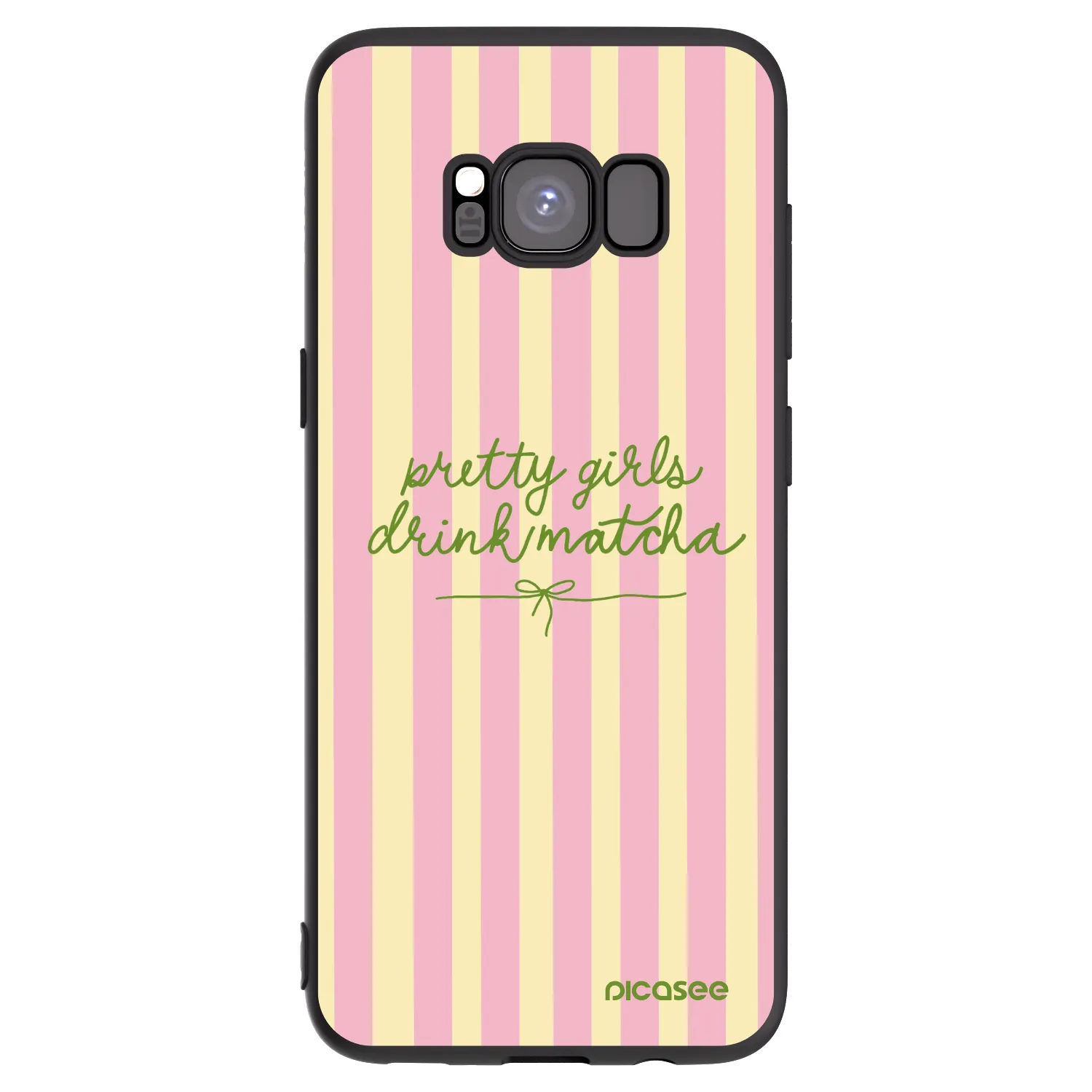 Picasee silikonový černý obal pro Samsung Galaxy S8 G950F - Pretty matcha