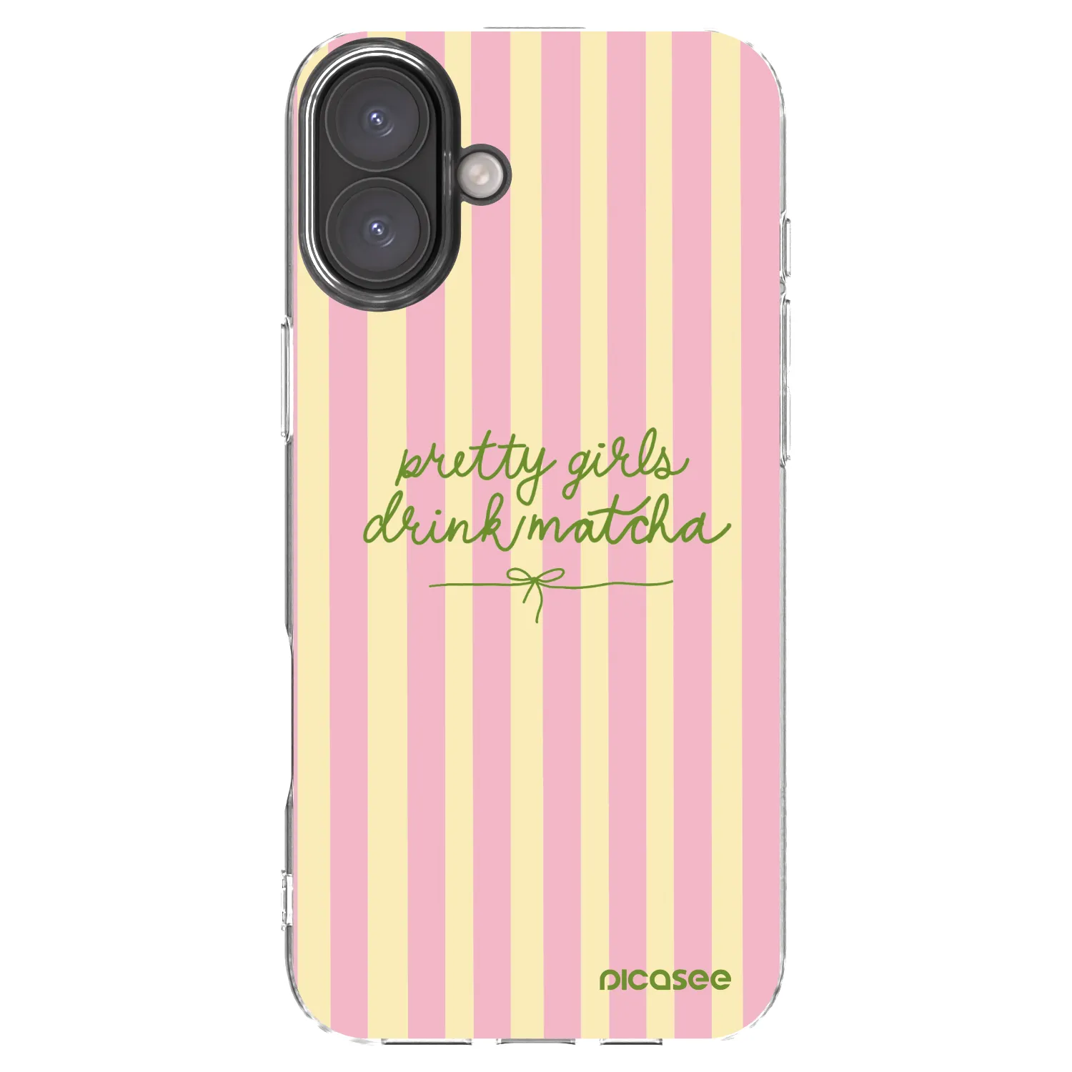 Picasee silikonový průhledný obal pro Apple iPhone 16 Plus - Pretty matcha