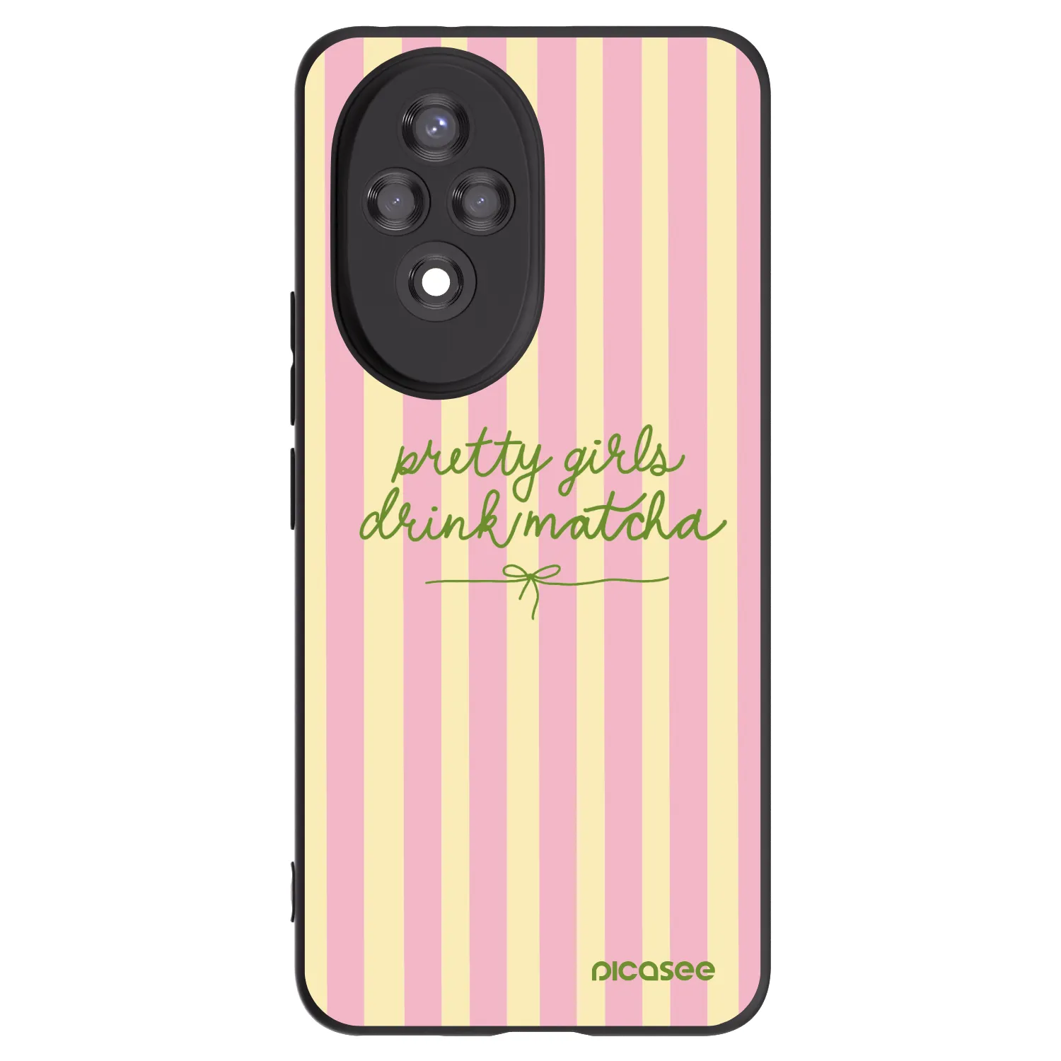 Picasee silikonový černý obal pro Honor 200 5G - Pretty matcha