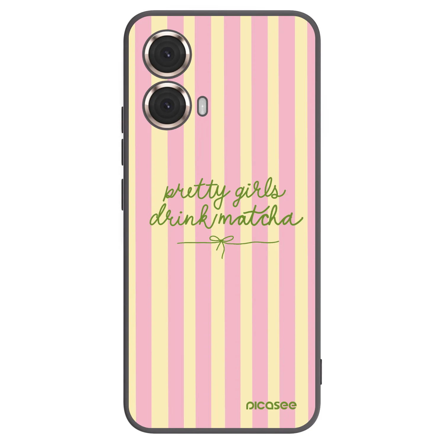 Picasee silikonový černý obal pro Motorola Moto G85 - Pretty matcha