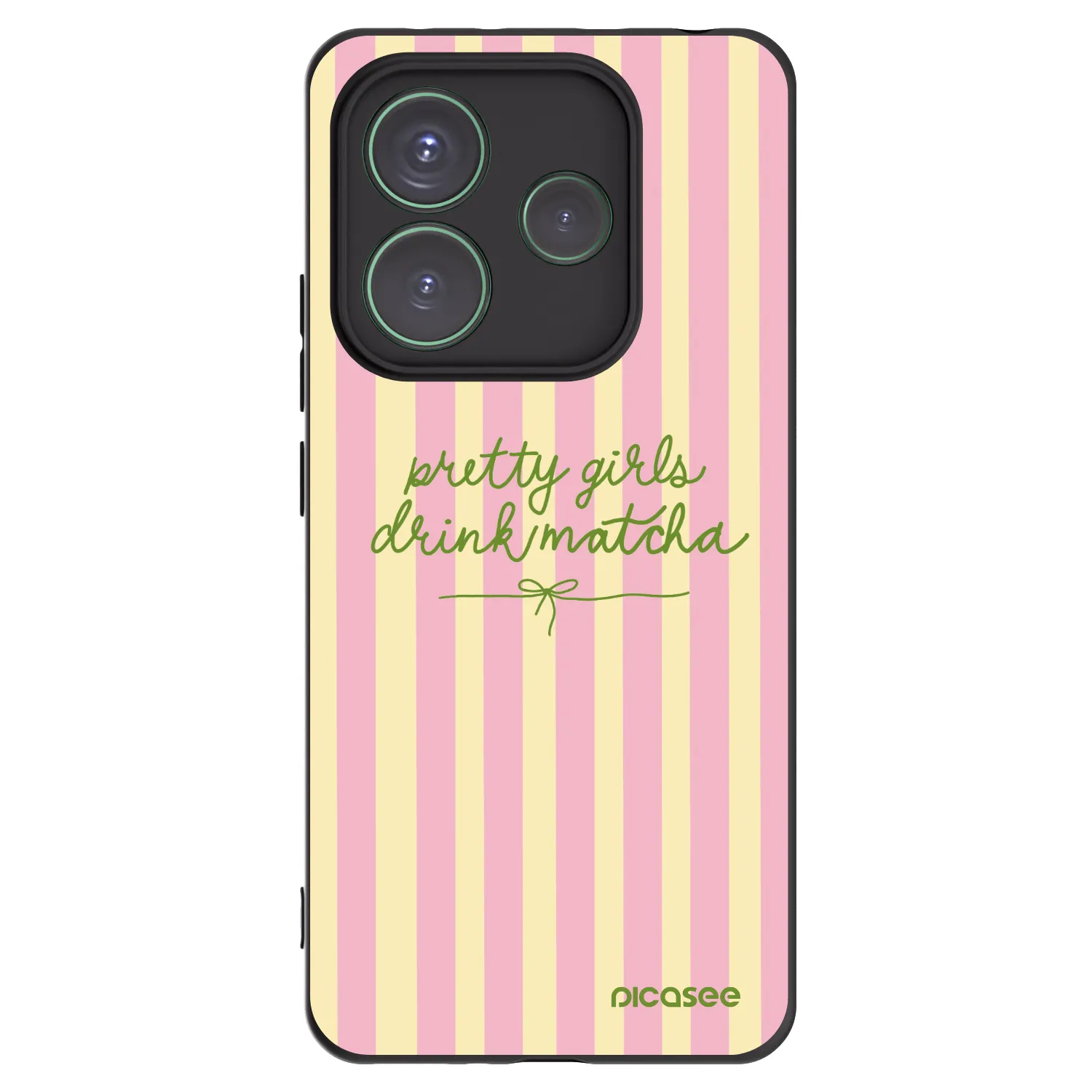 Picasee silikonový černý obal pro Xiaomi Redmi Note 14 5G - Pretty matcha