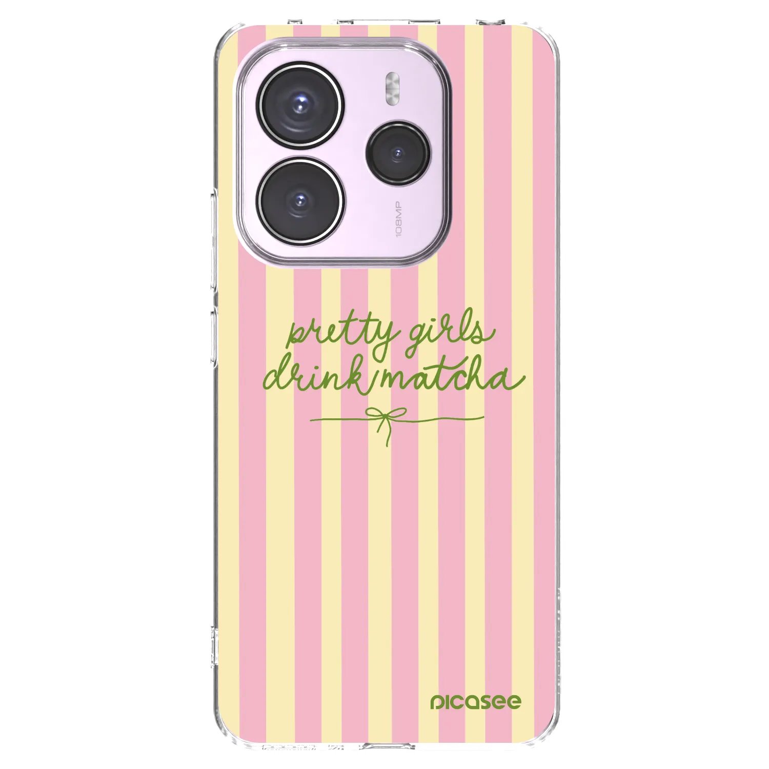 Picasee silikonový průhledný obal pro Xiaomi Redmi Note 14 5G - Pretty matcha
