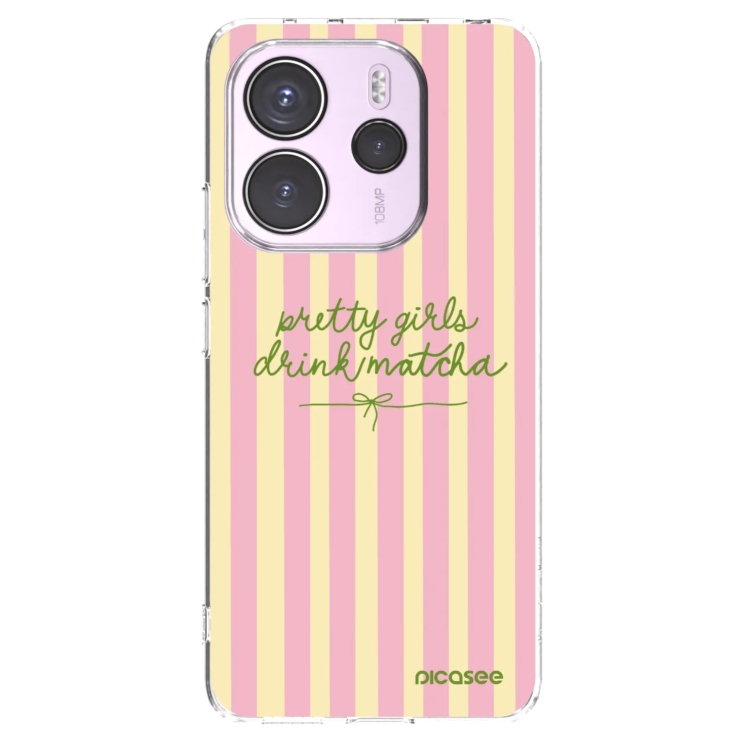 Picasee silikonový průhledný obal pro Xiaomi Redmi Note 14 4G - Pretty matcha