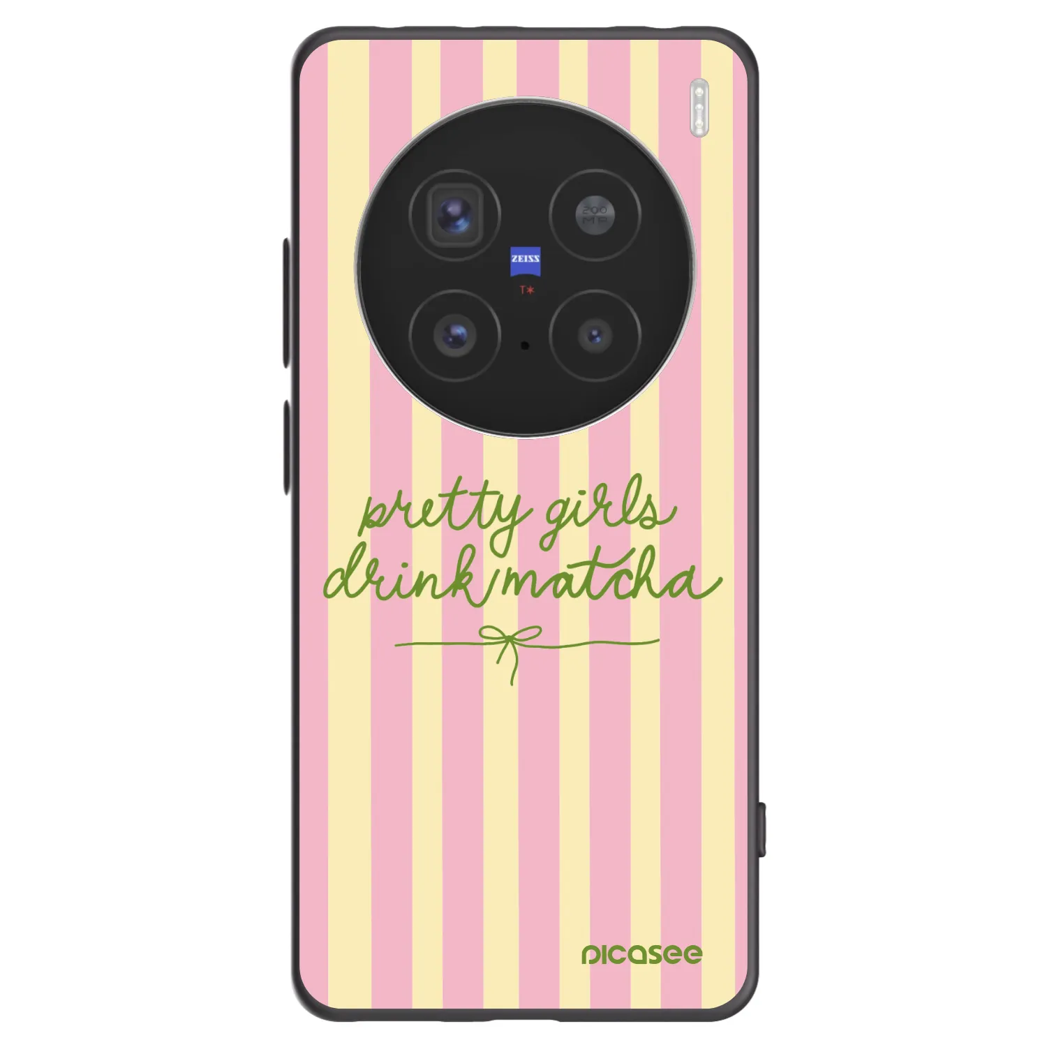 Picasee silikonový černý obal pro Vivo X200 Pro - Pretty matcha
