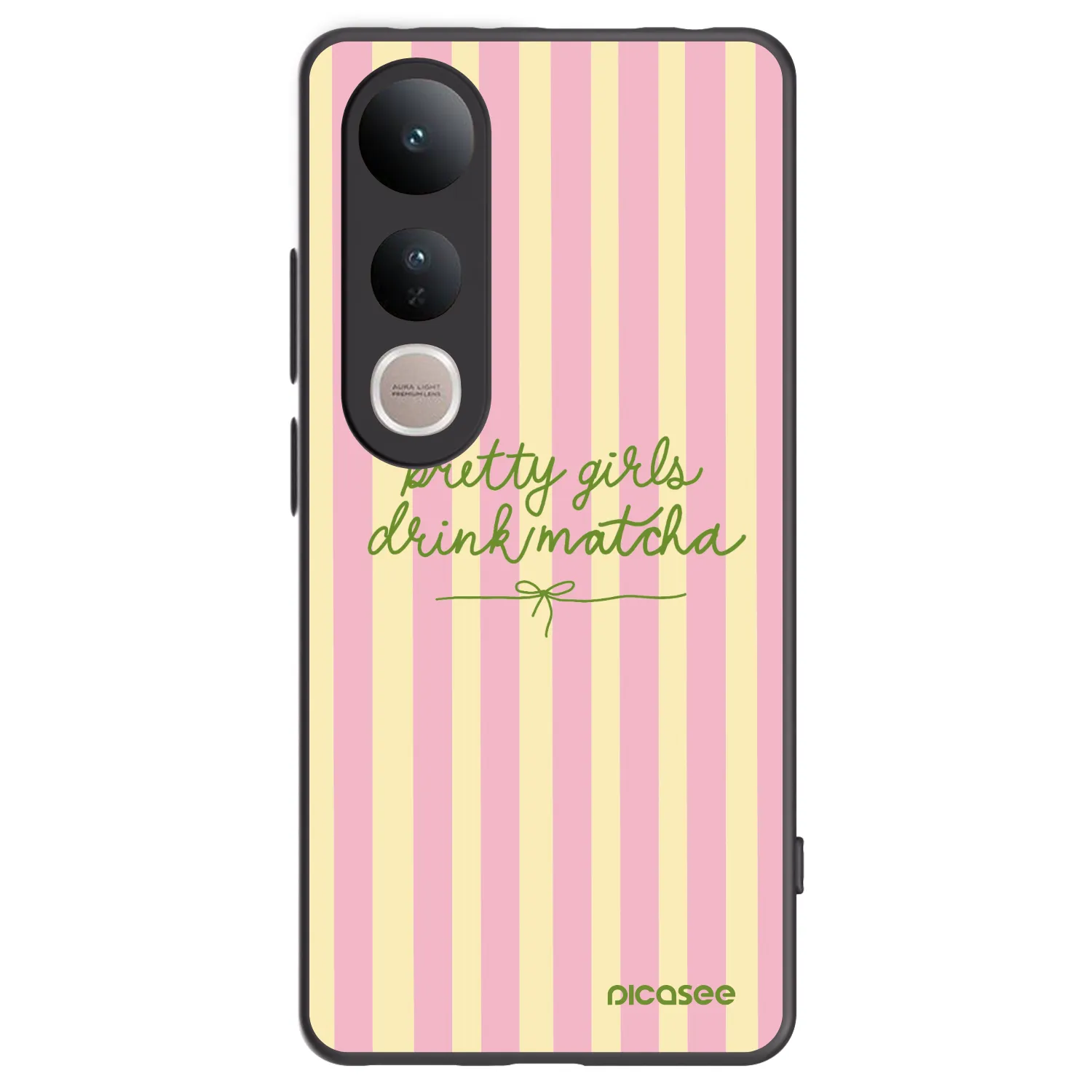 Picasee silikonový černý obal pro Vivo V50 Lite 5G - Pretty matcha
