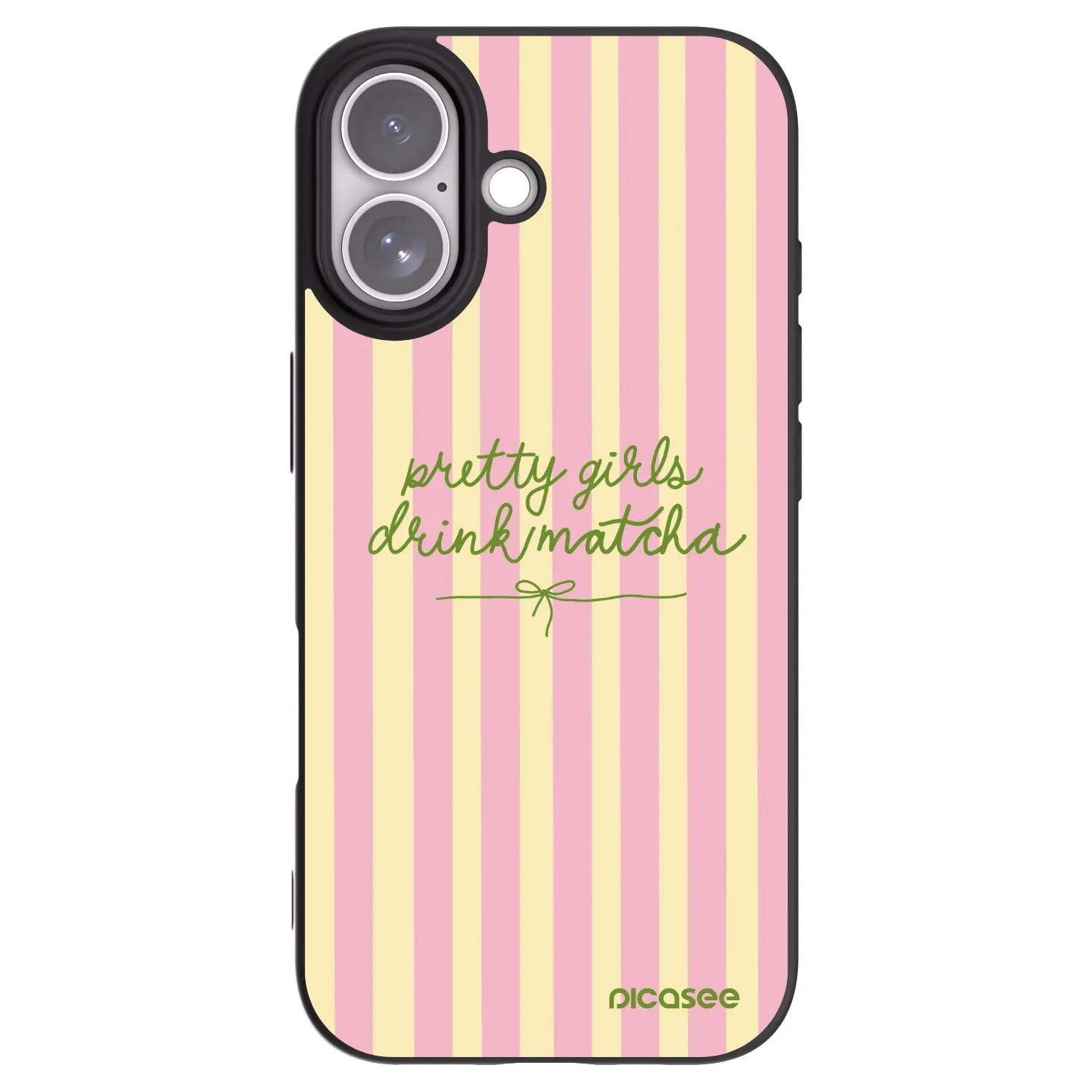 Picasee silikonový černý obal pro Apple iPhone 17 - Pretty matcha
