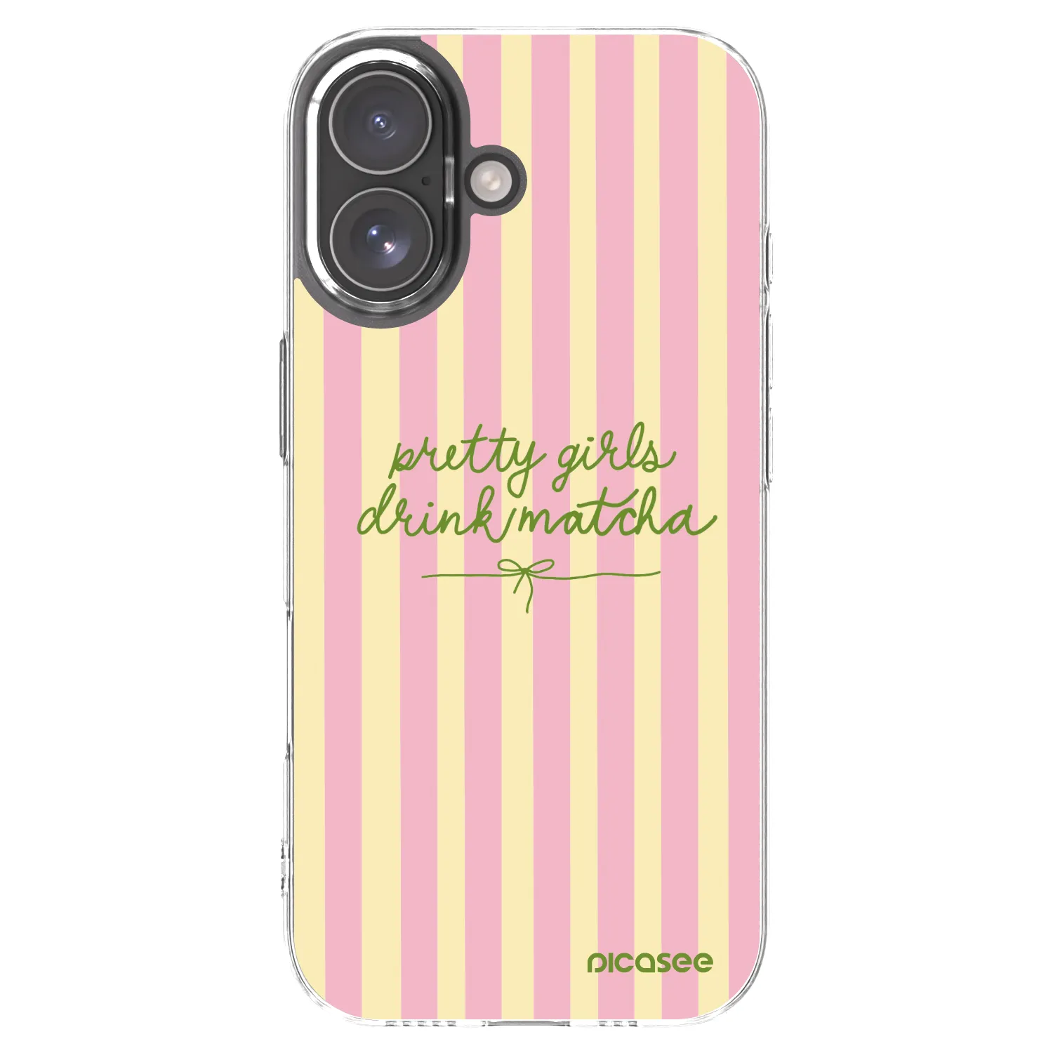Picasee silikonový průhledný obal pro Apple iPhone 17 - Pretty matcha