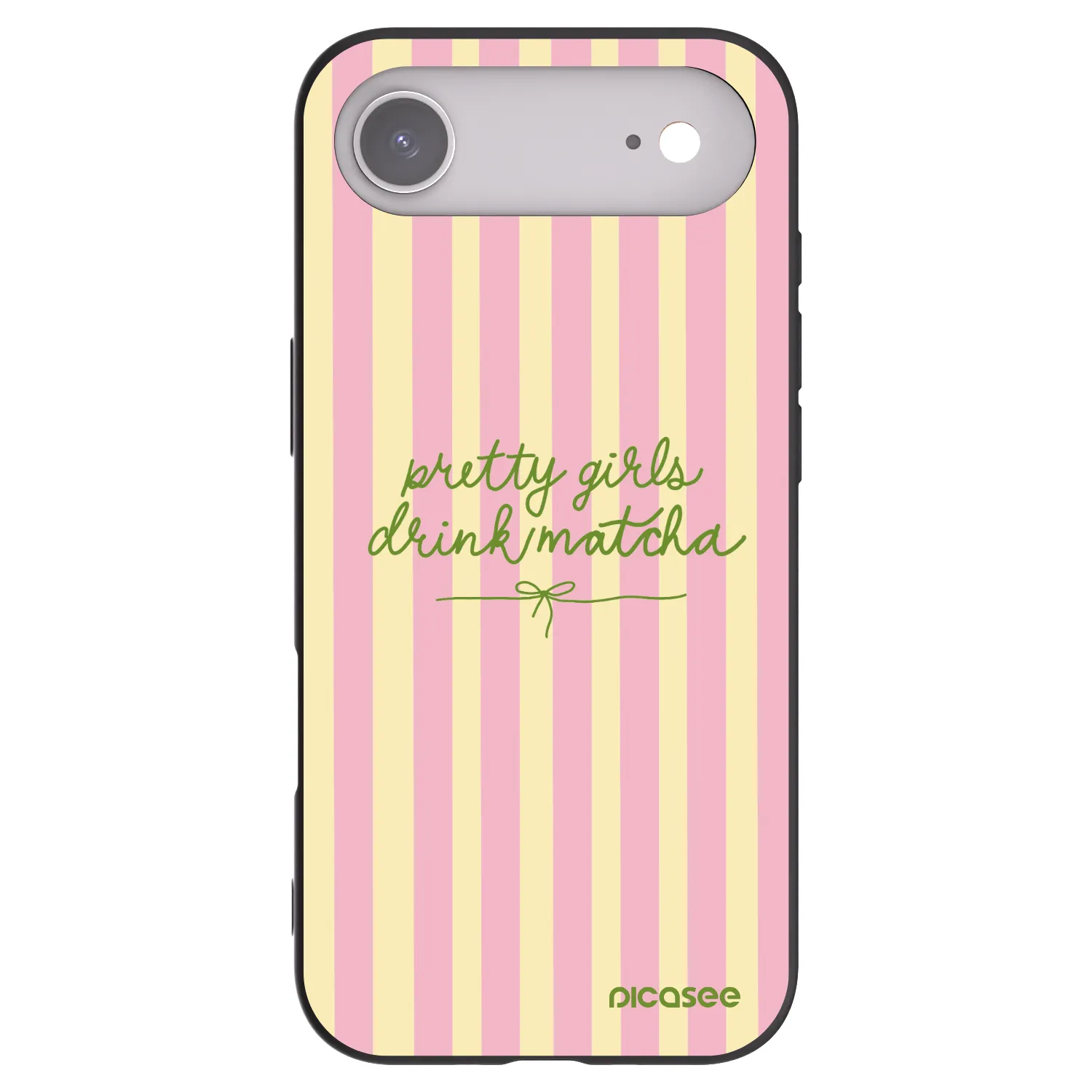 Picasee silikonový černý obal pro Apple iPhone Air - Pretty matcha