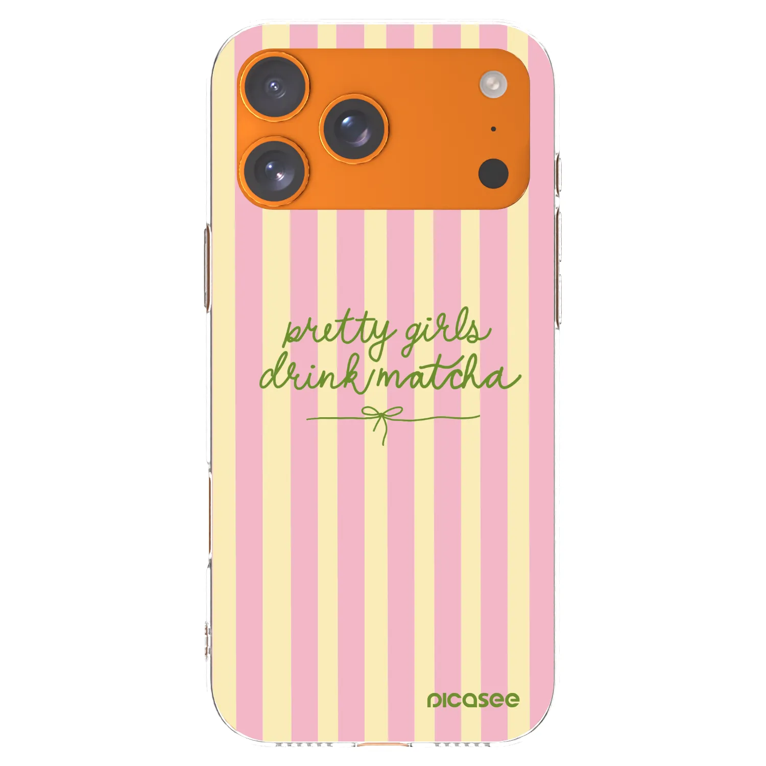 Picasee silikonový průhledný obal pro Apple iPhone 17 Pro Max - Pretty matcha
