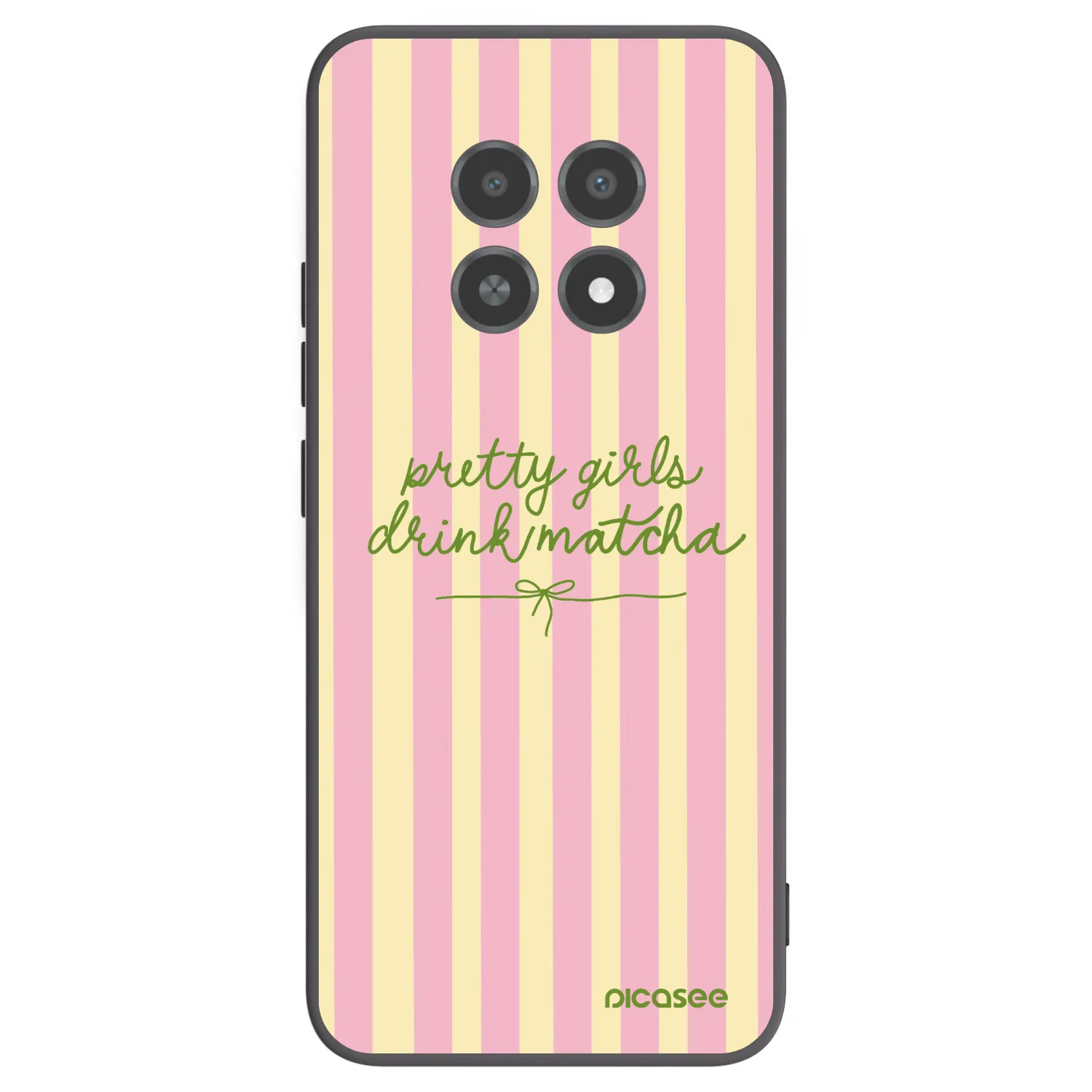 Picasee silikonový černý obal pro Realme 12X - Pretty matcha