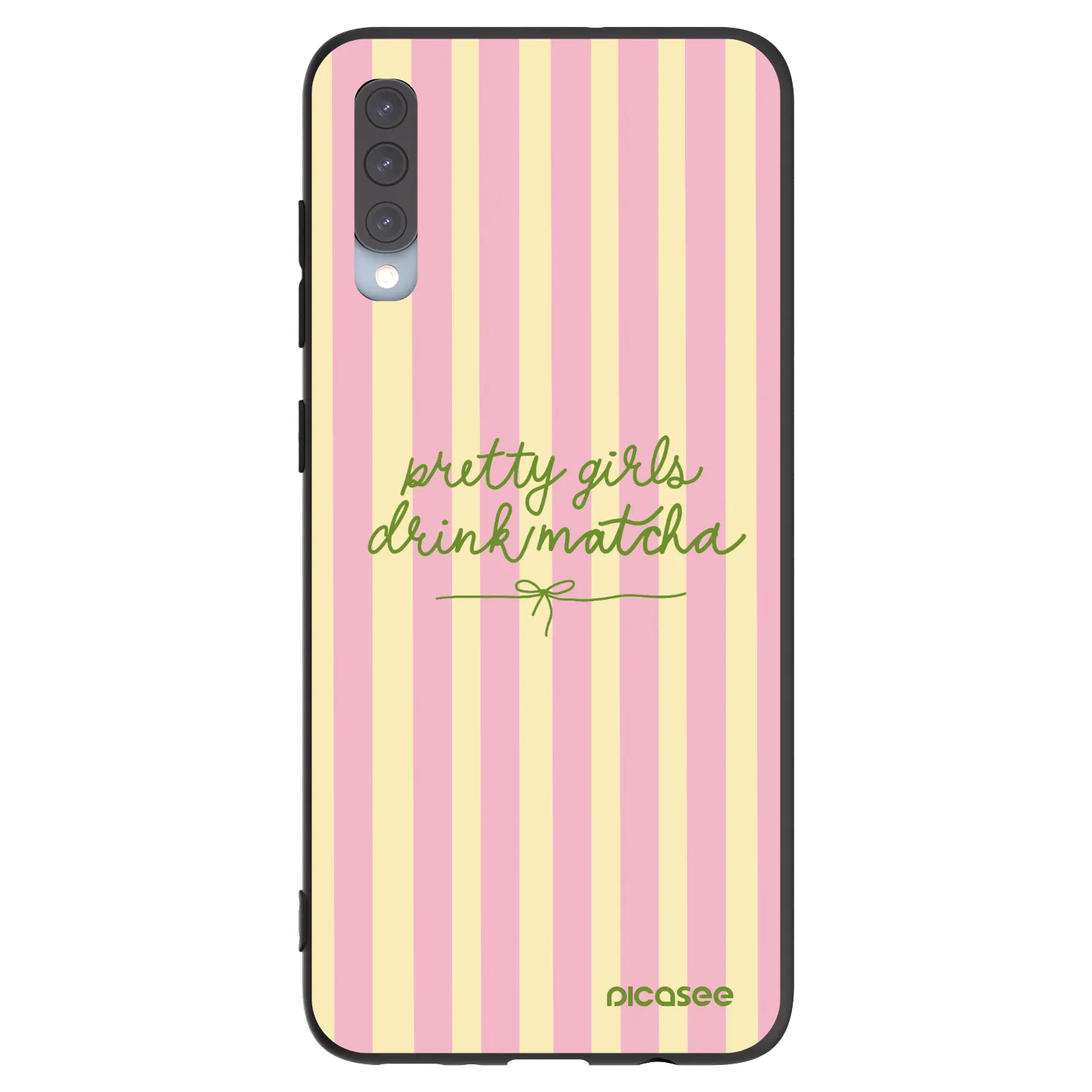 Picasee silikonový černý obal pro Samsung Galaxy A70 A705F - Pretty matcha