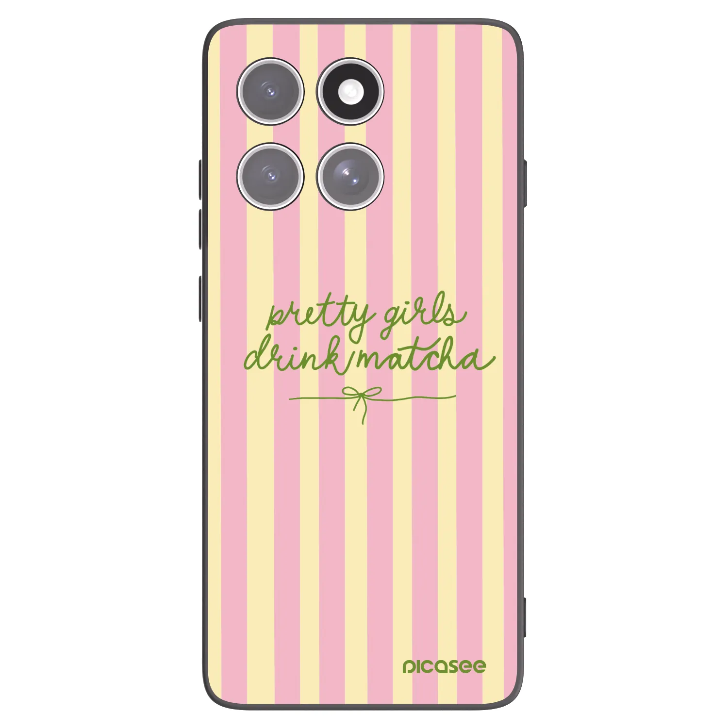 Picasee silikonový černý obal pro Motorola Edge 60 Pro - Pretty matcha