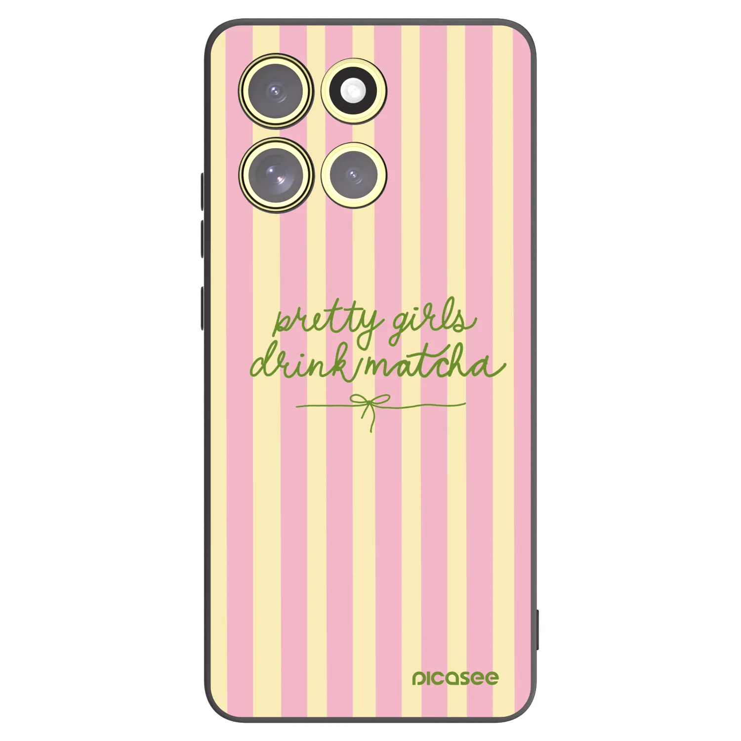 Picasee silikonový černý obal pro Motorola Moto G86 5G - Pretty matcha
