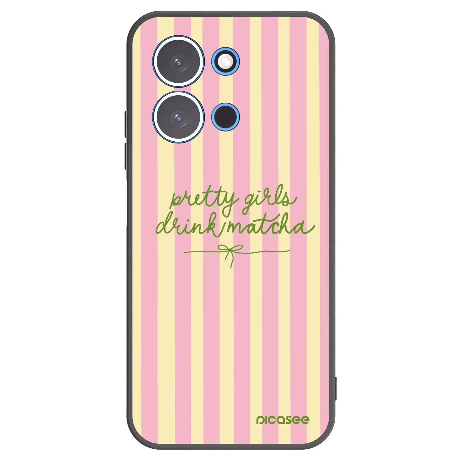 Picasee silikonový černý obal pro Xiaomi Redmi 15C 4G - Pretty matcha