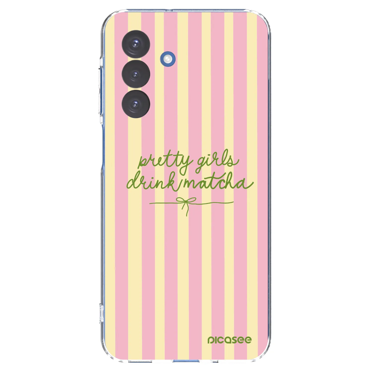 Picasee silikonový průhledný obal pro Samsung Galaxy A17 5G - Pretty matcha