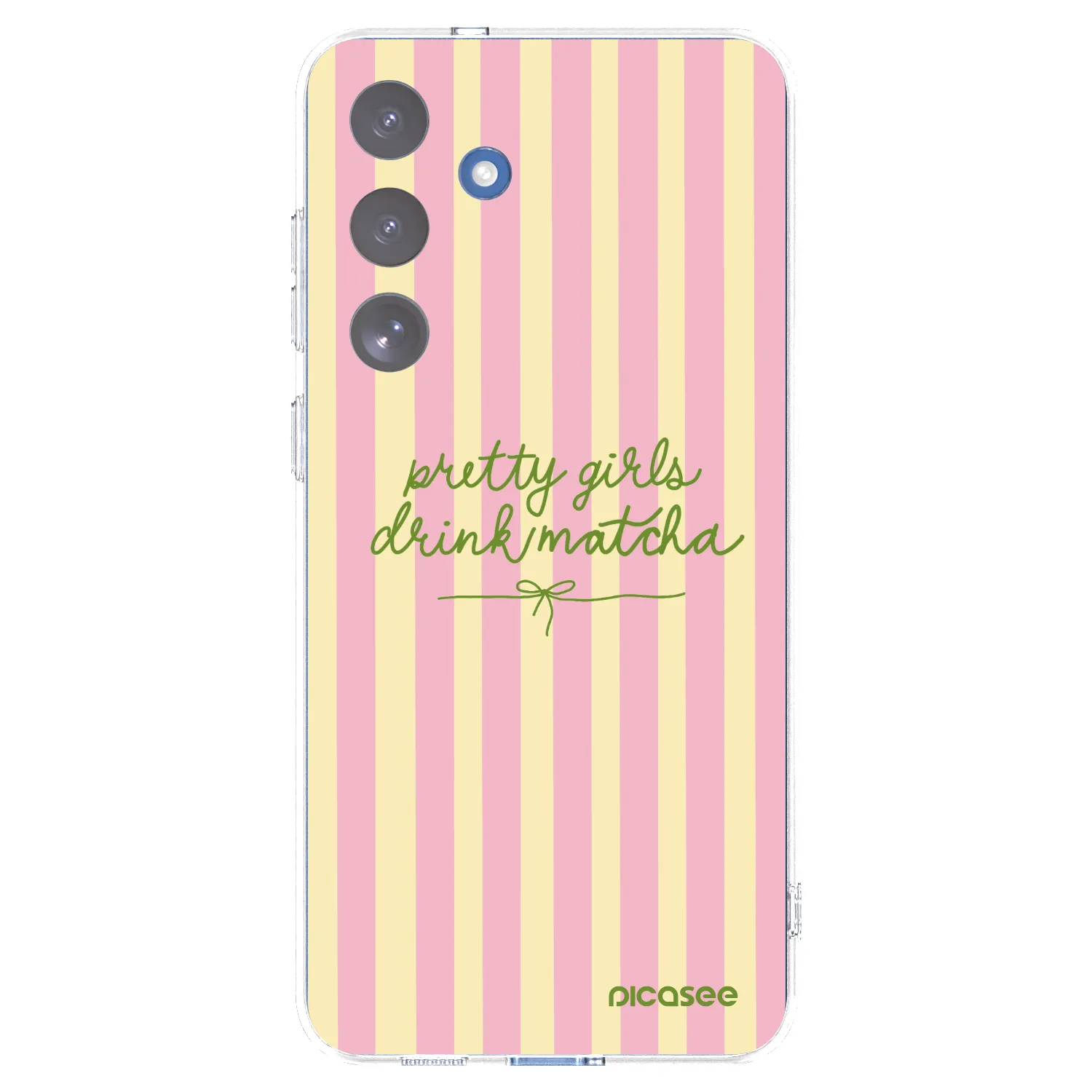 Picasee silikonový průhledný obal pro Samsung Galaxy S25 FE 5G - Pretty matcha