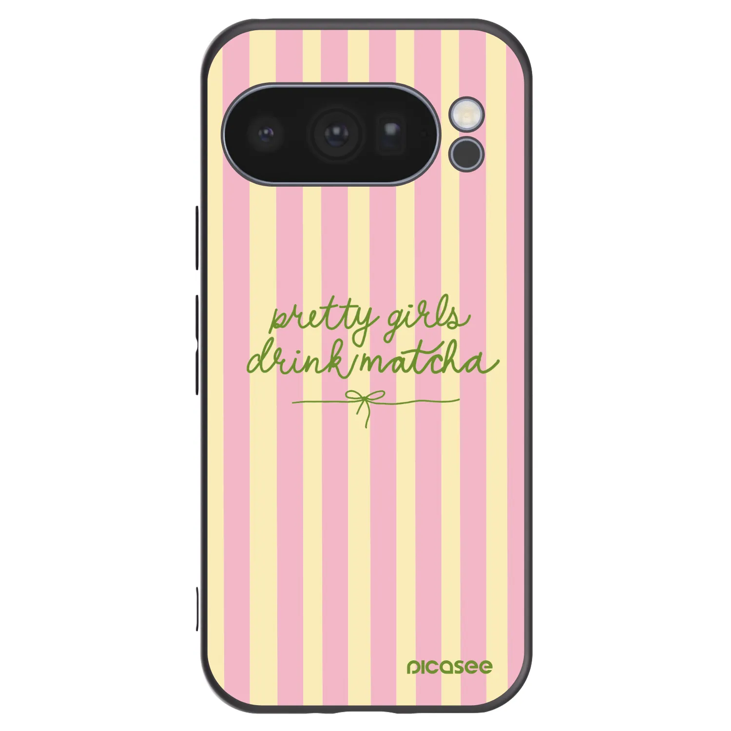 Picasee silikonový černý obal pro Google Pixel 10 Pro - Pretty matcha