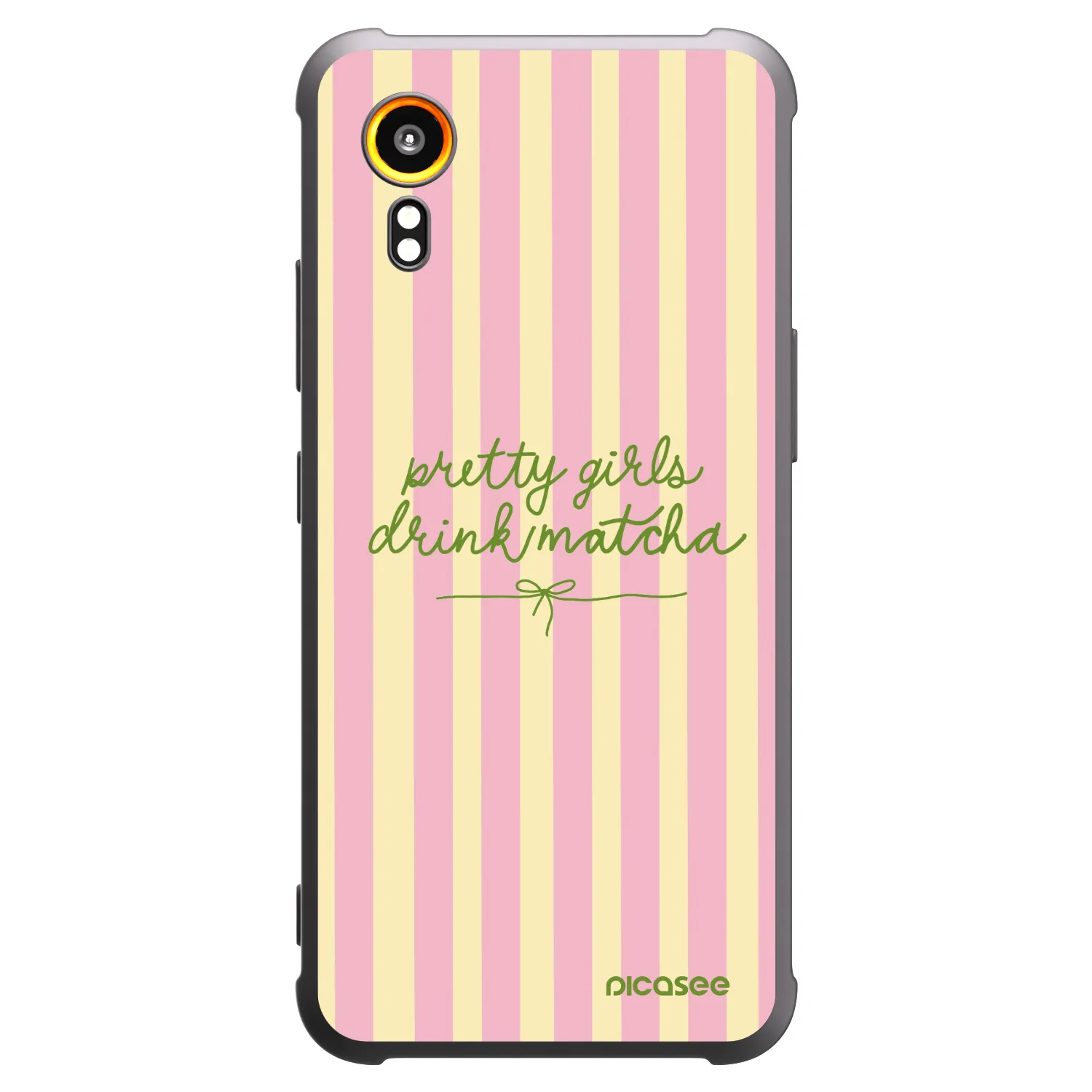 Picasee silikonový černý obal pro Samsung Galaxy Xcover 7 - Pretty matcha