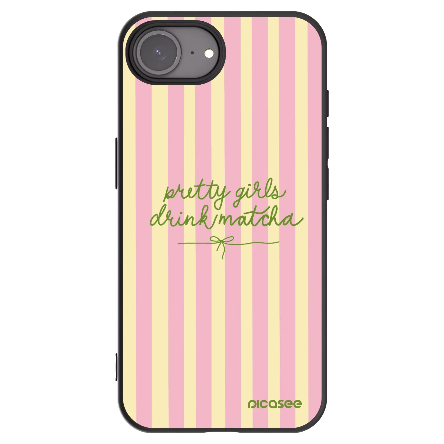 Picasee silikonový černý obal pro Apple iPhone 17e - Pretty matcha
