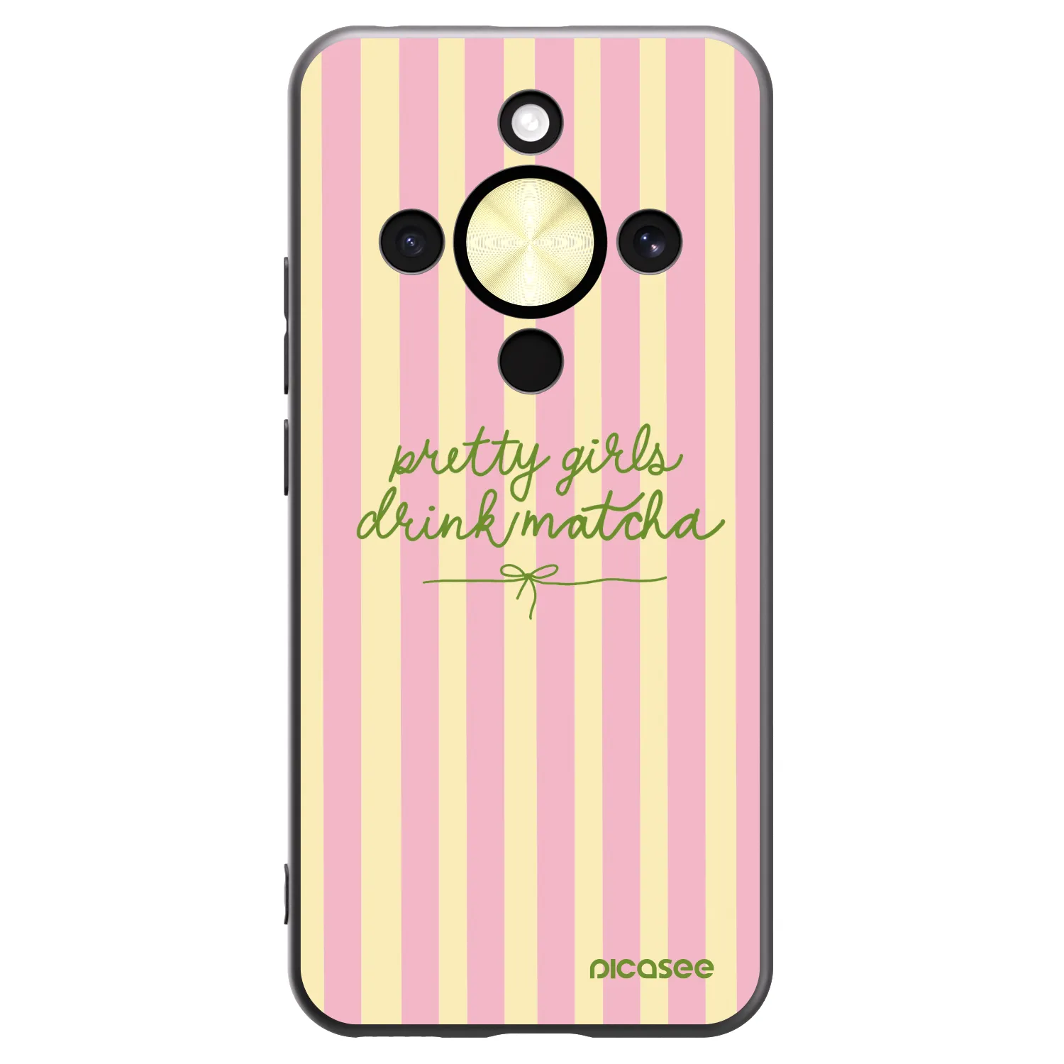 Picasee silikonový černý obal pro Honor Magic8 Lite 5G - Pretty matcha