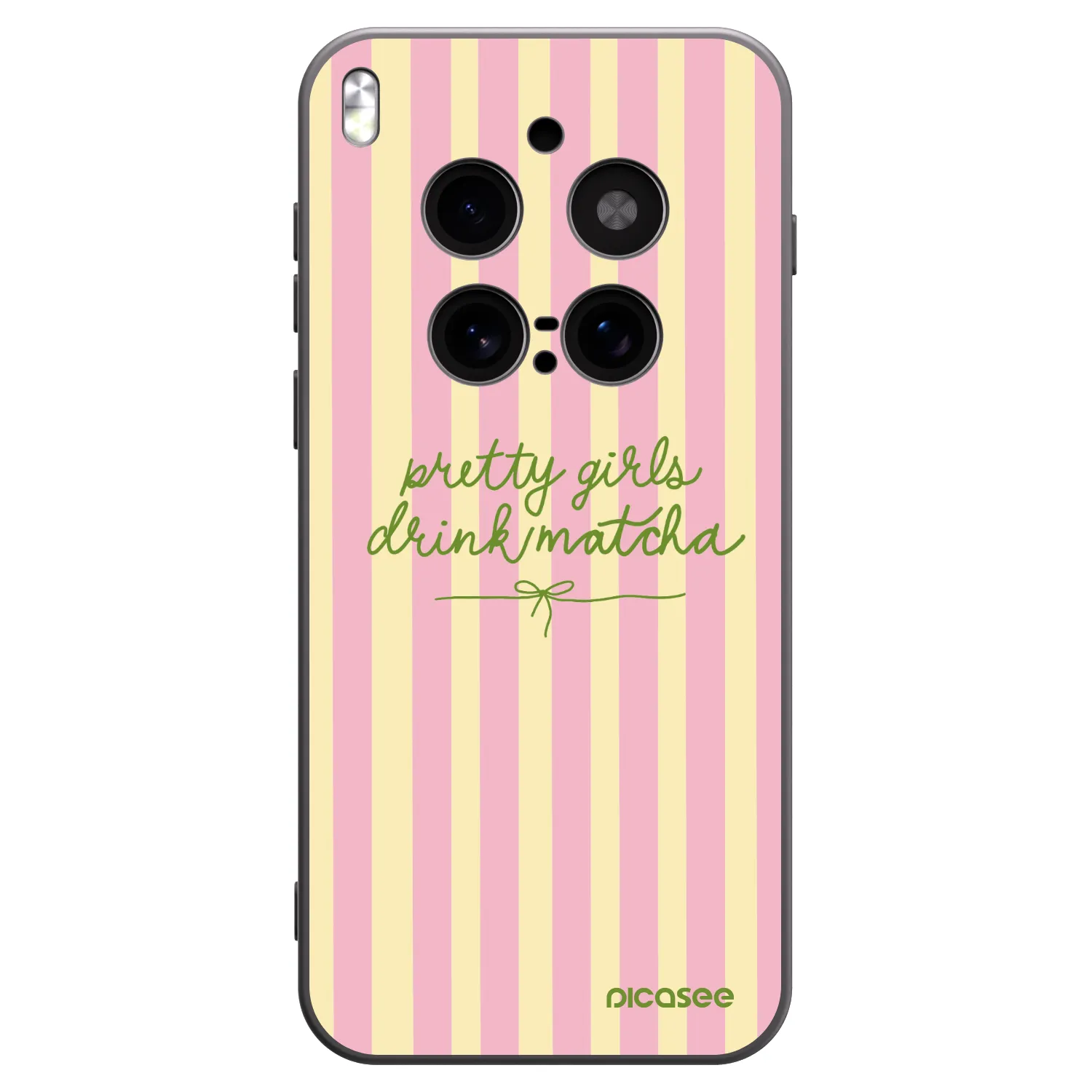 Picasee silikonový černý obal pro Vivo X300 Pro - Pretty matcha