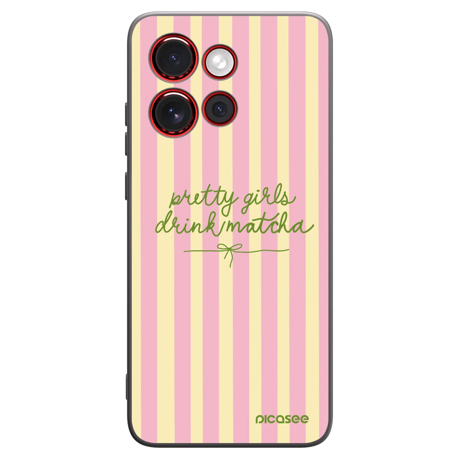Picasee silikonový černý obal pro Motorola Edge 60 Neo 5G - Pretty matcha