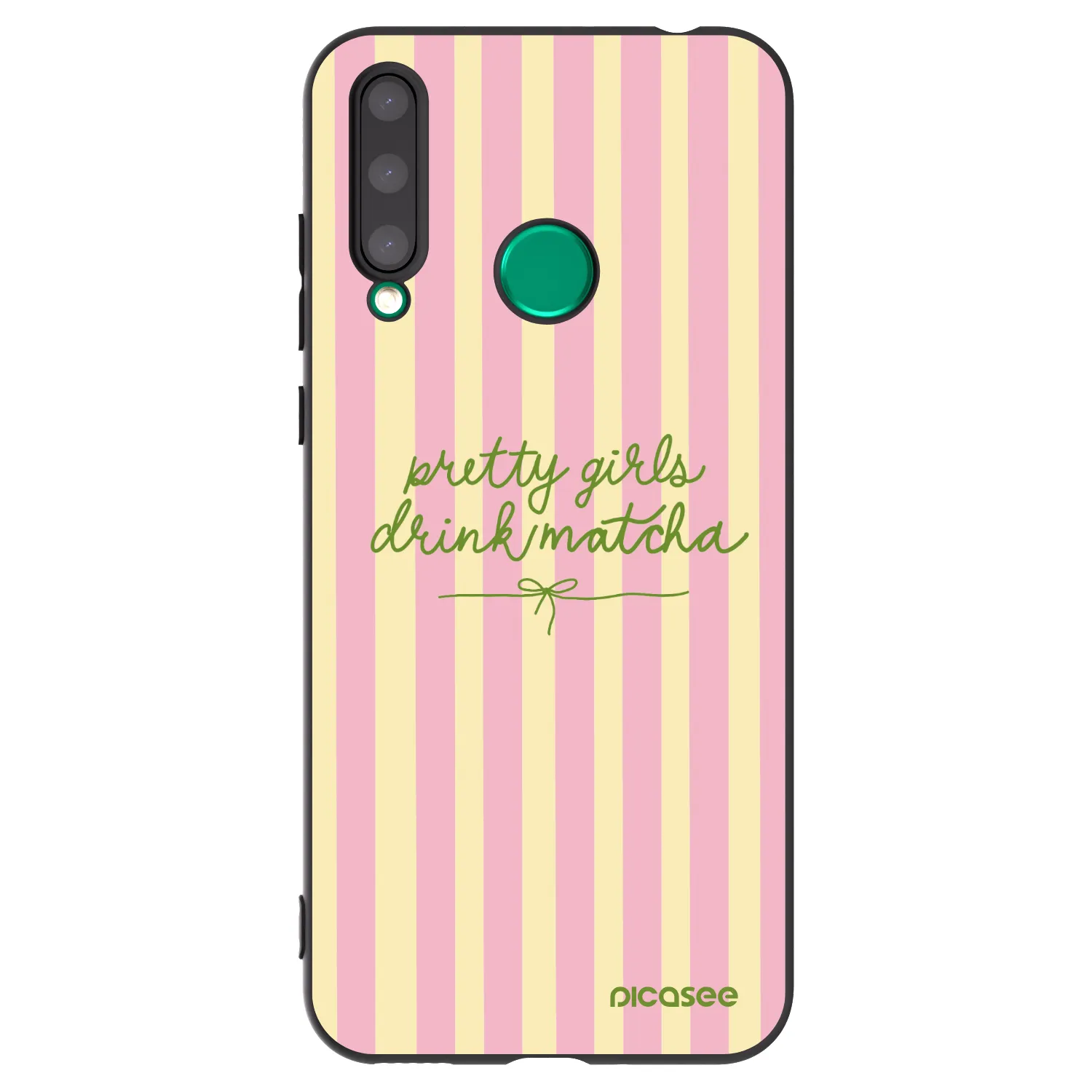 Picasee silikonový černý obal pro Honor 20 Lite - Pretty matcha