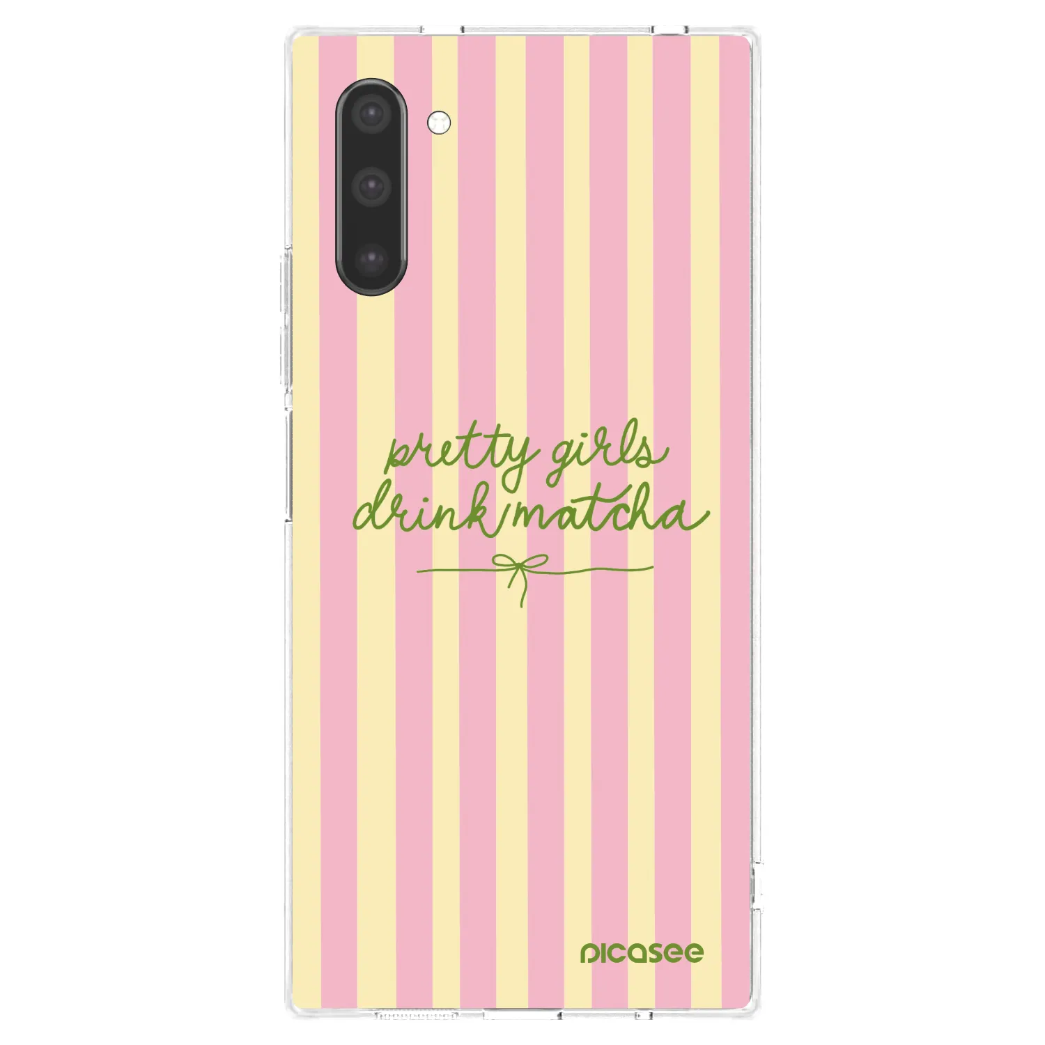 Picasee silikonový průhledný obal pro Samsung Galaxy Note 10 N970F - Pretty matcha