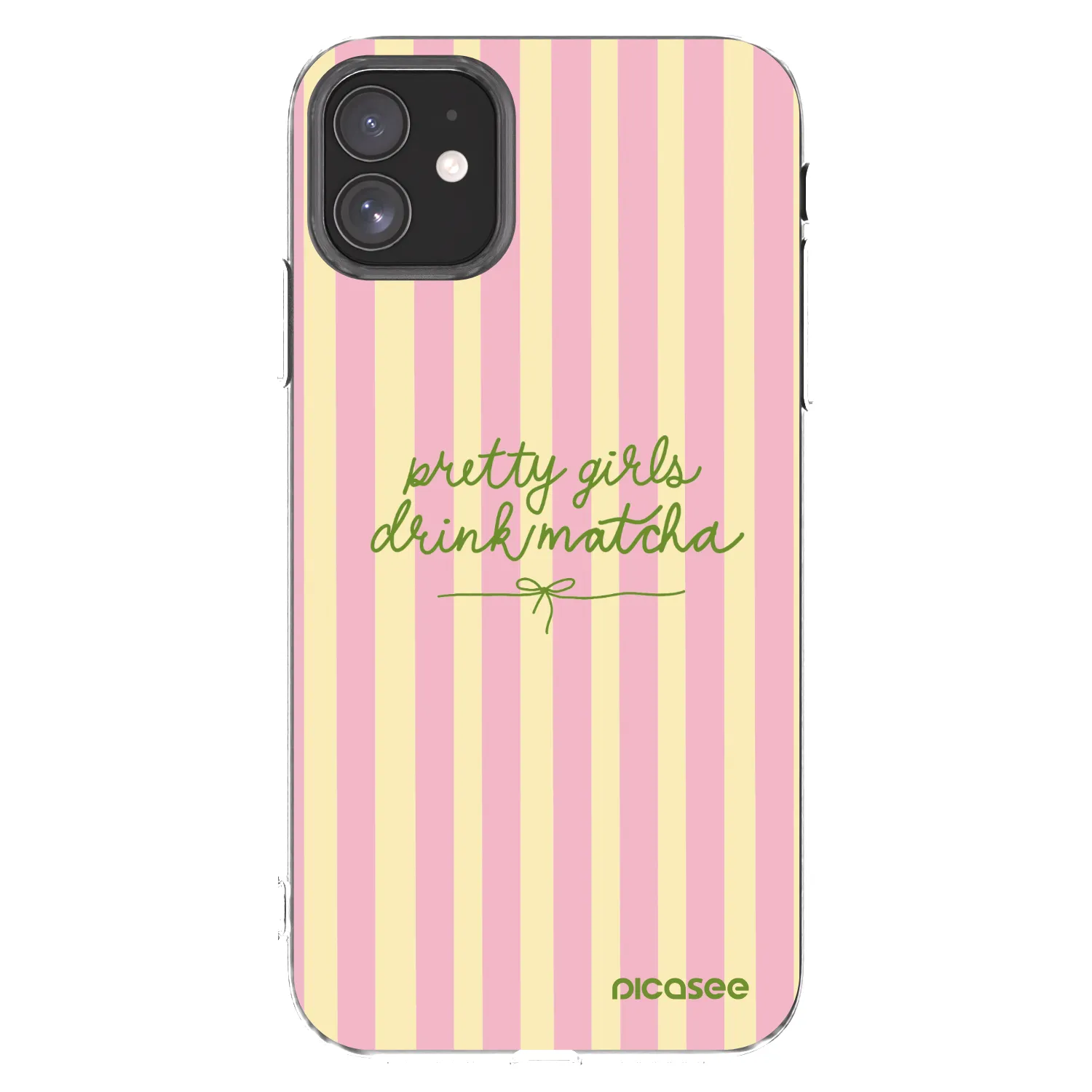Picasee silikonový průhledný obal pro Apple iPhone 11 - Pretty matcha