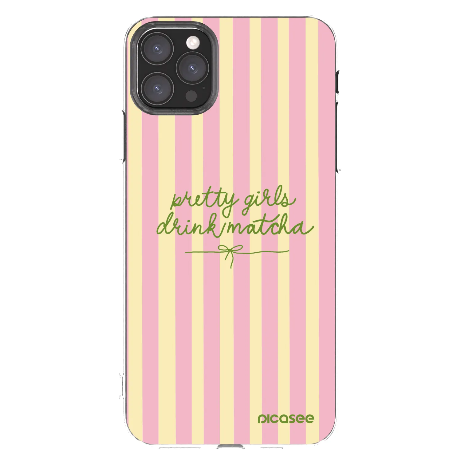 Picasee silikonový průhledný obal pro Apple iPhone 11 Pro Max - Pretty matcha