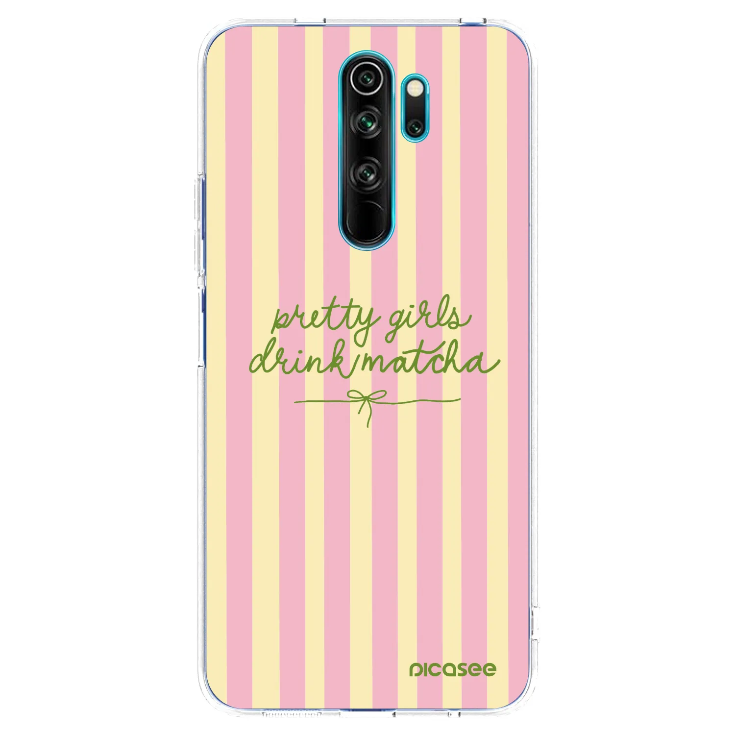 Picasee silikonový průhledný obal pro Xiaomi Redmi Note 8 Pro - Pretty matcha