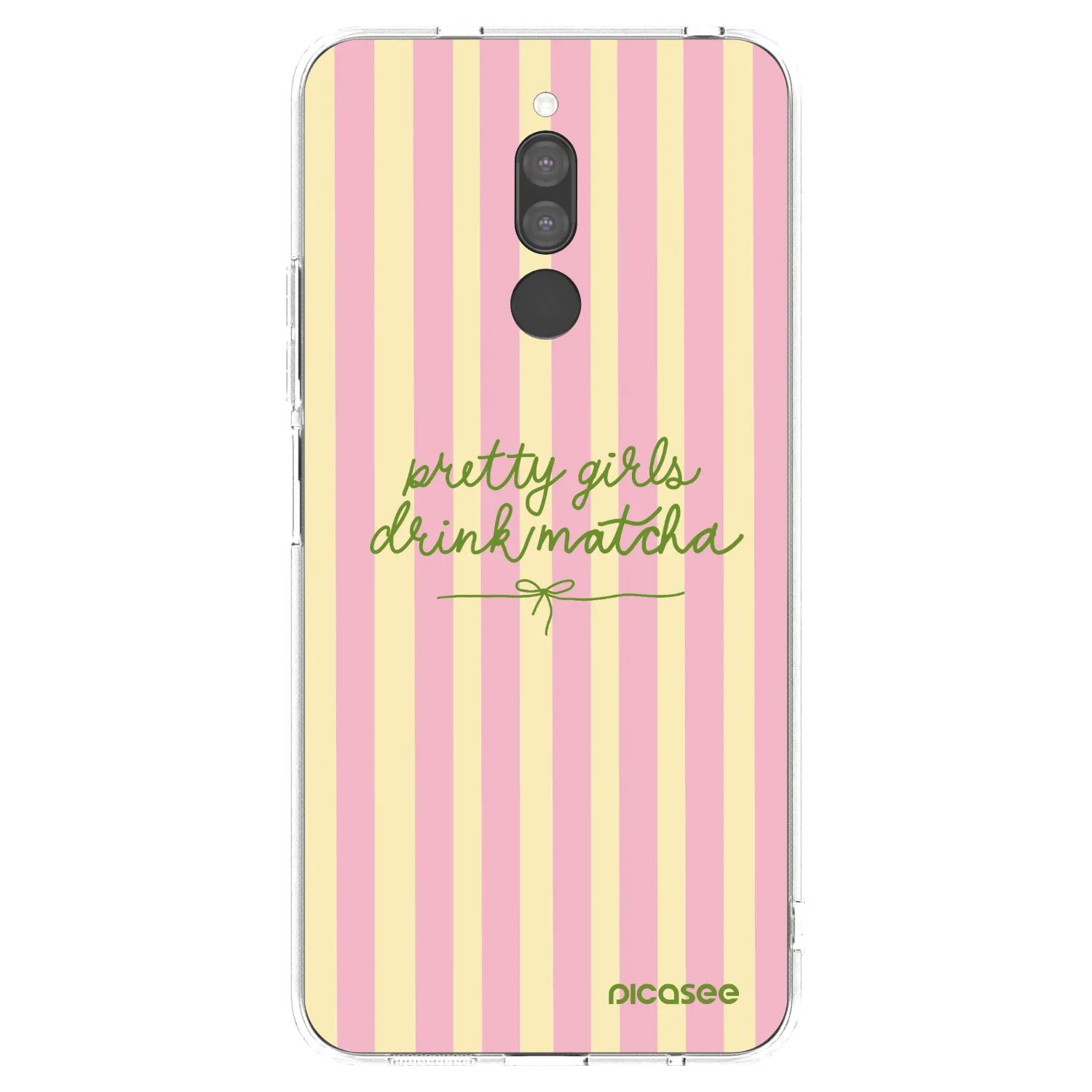 Picasee silikonový průhledný obal pro Xiaomi Redmi 8 - Pretty matcha