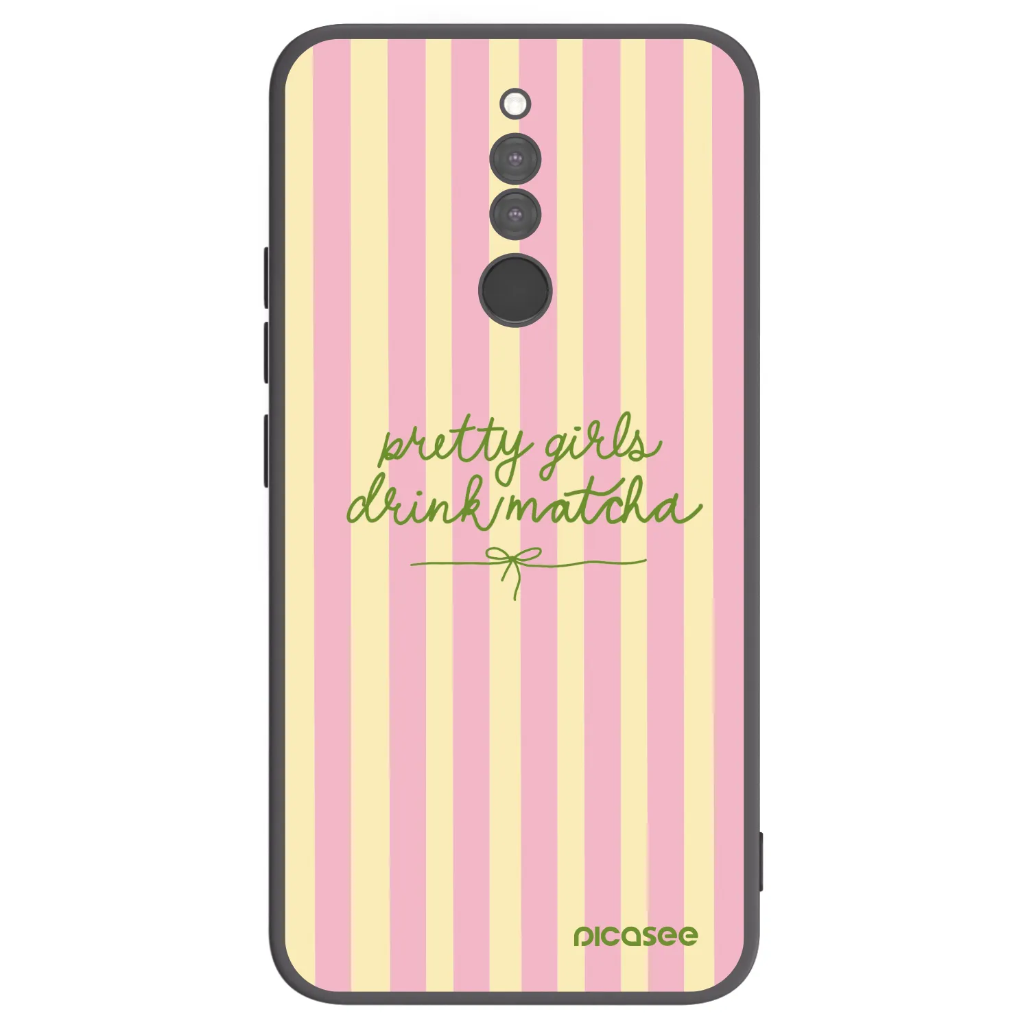 Picasee silikonový černý obal pro Xiaomi Redmi 8 - Pretty matcha