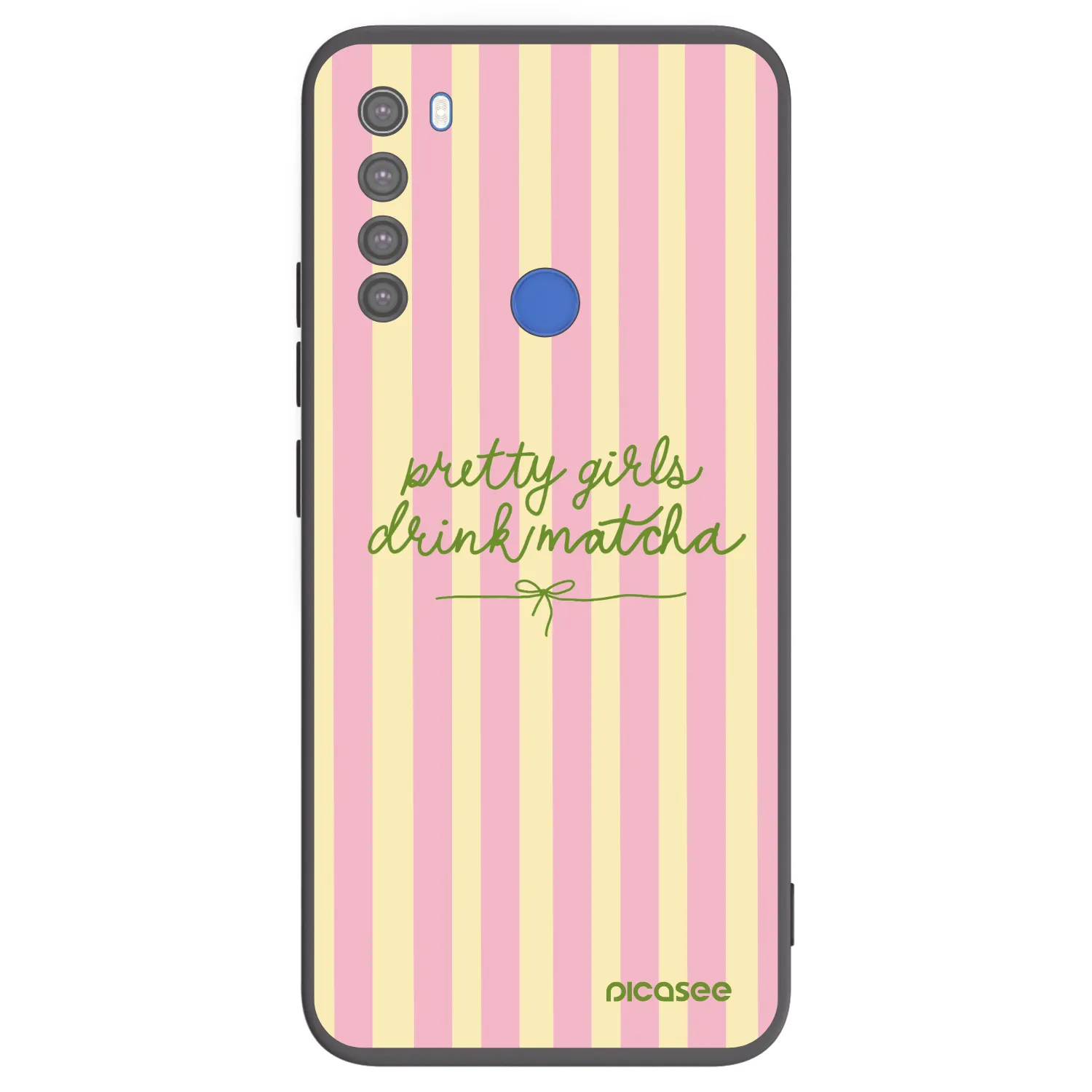 Picasee silikonový černý obal pro Xiaomi Redmi Note 8T - Pretty matcha