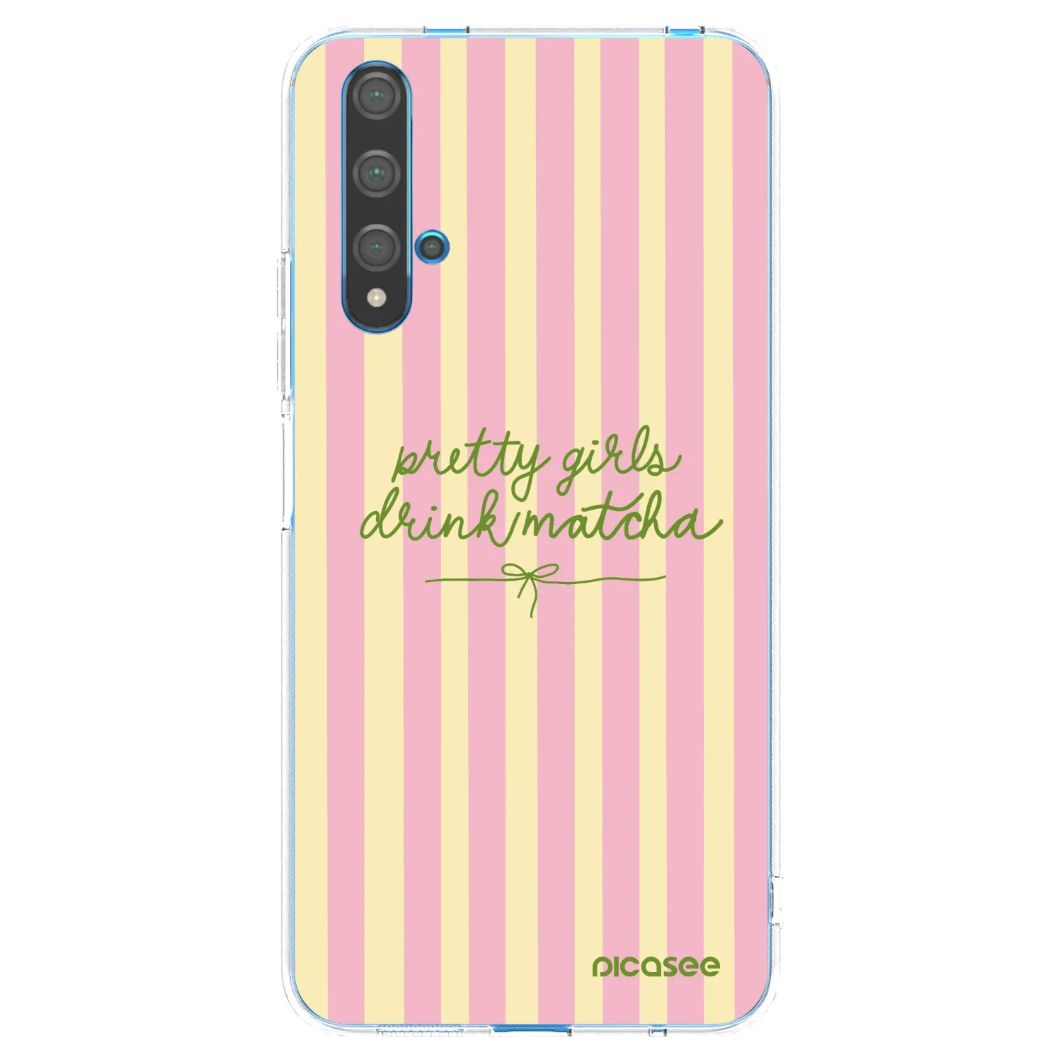 Picasee silikonový průhledný obal pro Huawei Nova 5T - Pretty matcha