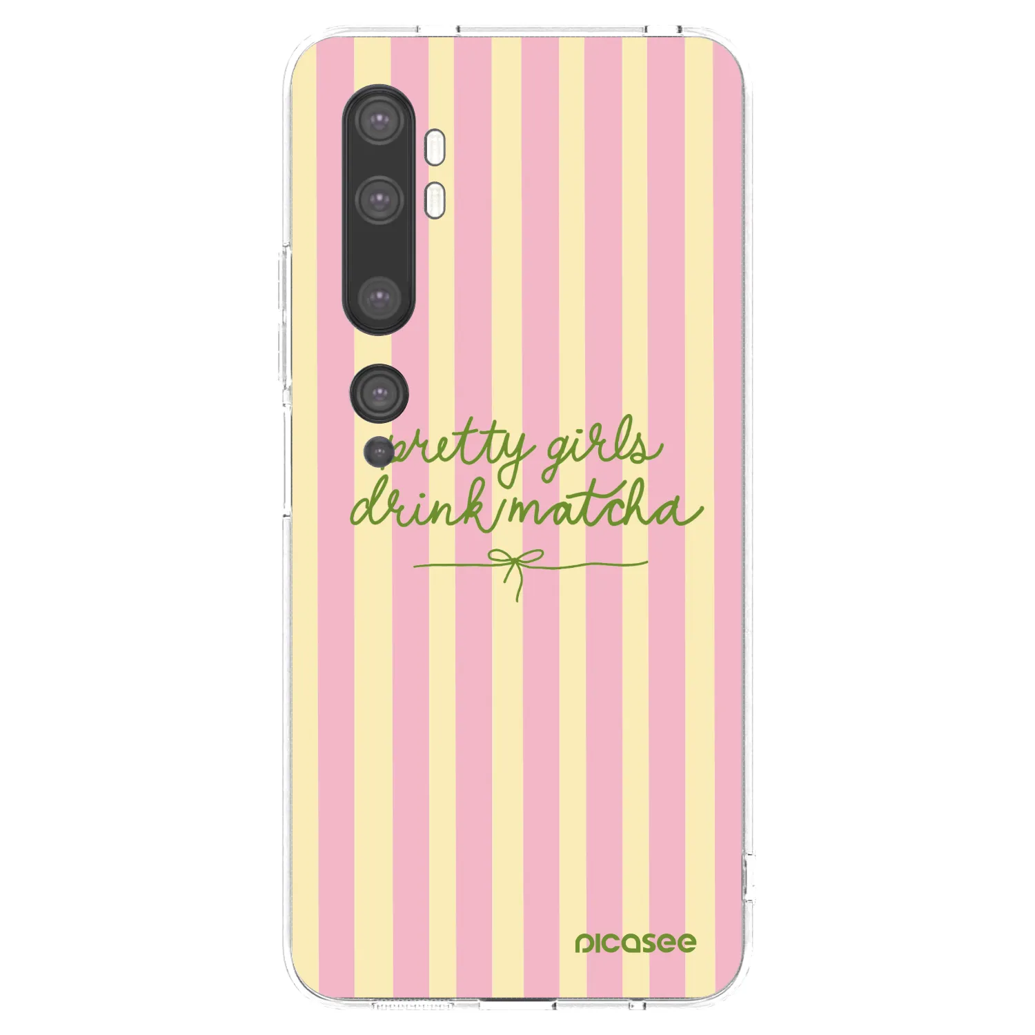 Picasee silikonový průhledný obal pro Xiaomi Mi Note 10 (Pro) - Pretty matcha