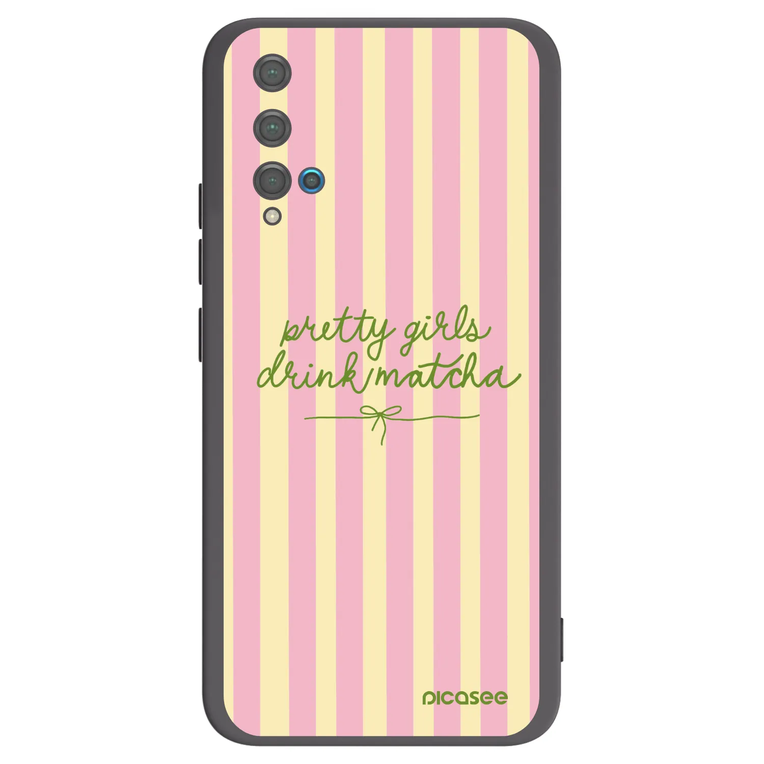 Picasee silikonový černý obal pro Huawei Nova 5T - Pretty matcha
