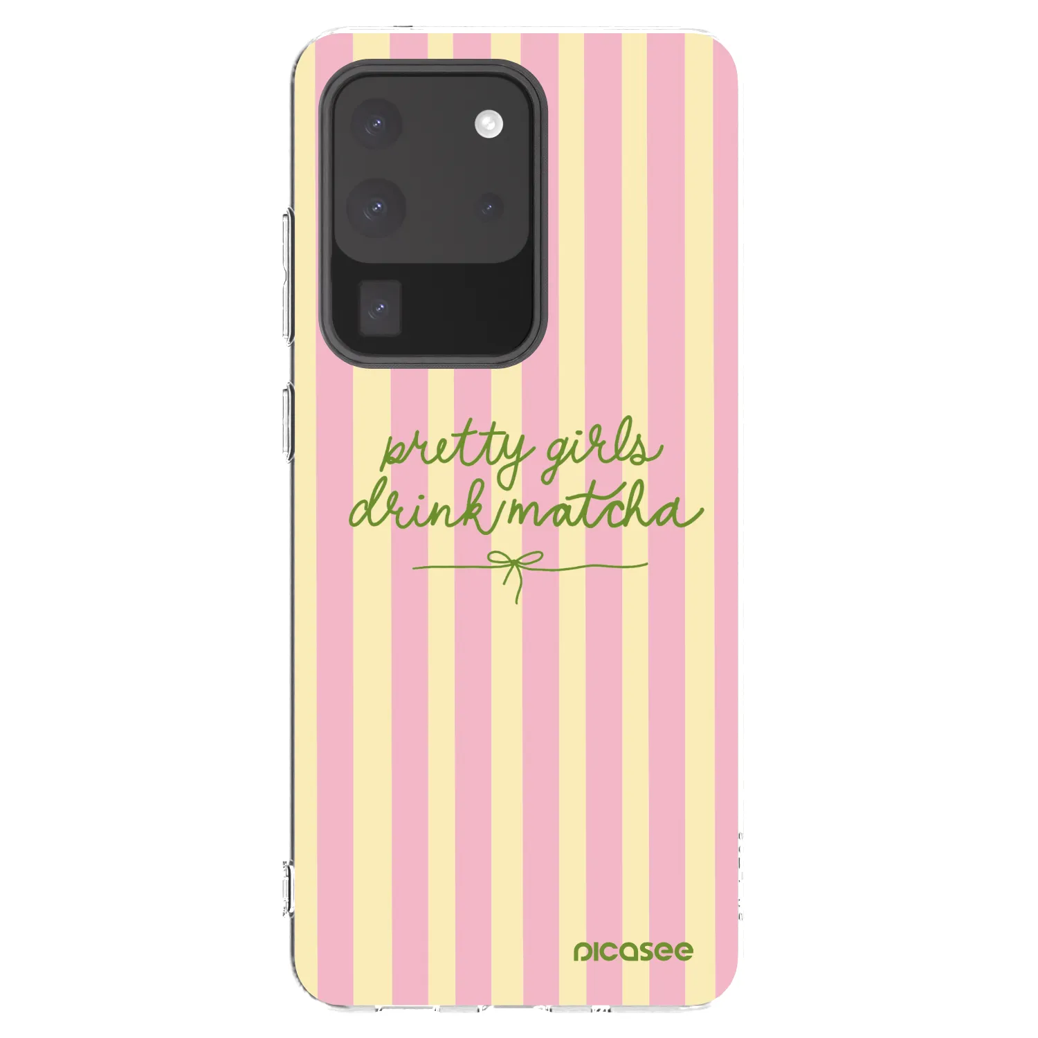 Picasee silikonový průhledný obal pro Samsung Galaxy S20 Ultra 5G G988F - Pretty matcha