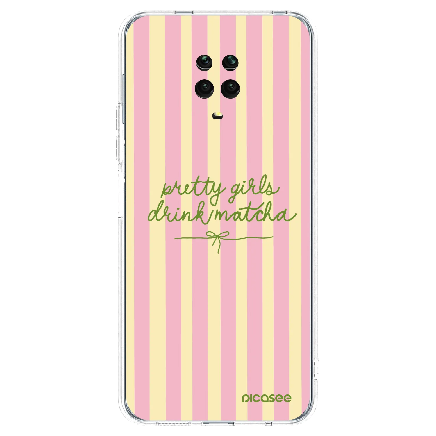 Picasee silikonový průhledný obal pro Xiaomi Redmi Note 9 Pro - Pretty matcha