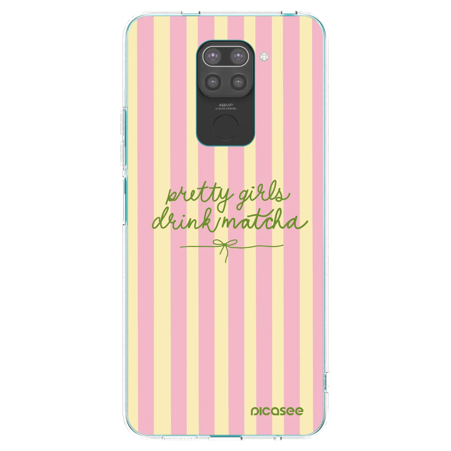 Picasee silikonový černý obal pro Xiaomi Redmi Note 9 - Pretty matcha
