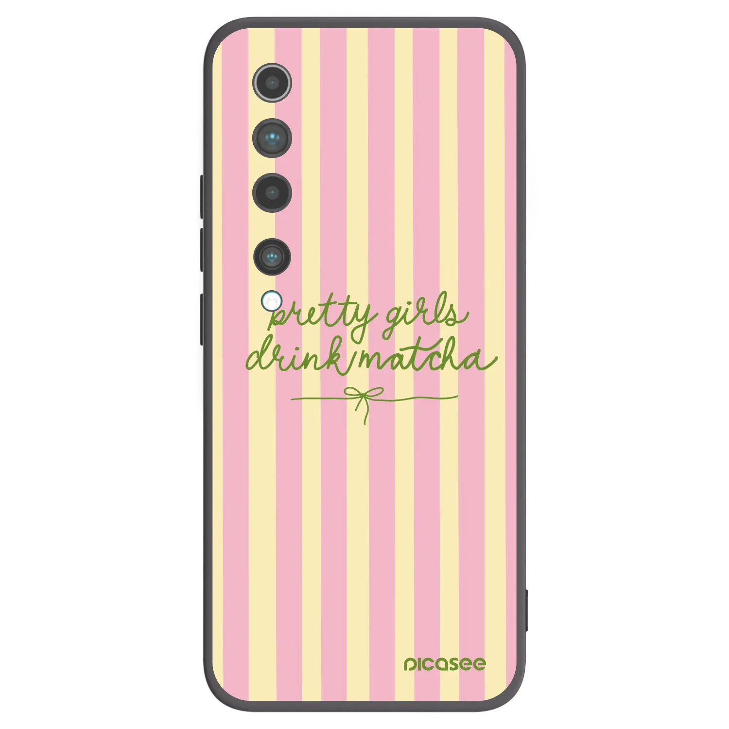 Picasee silikonový černý obal pro Xiaomi Mi 10 - Pretty matcha