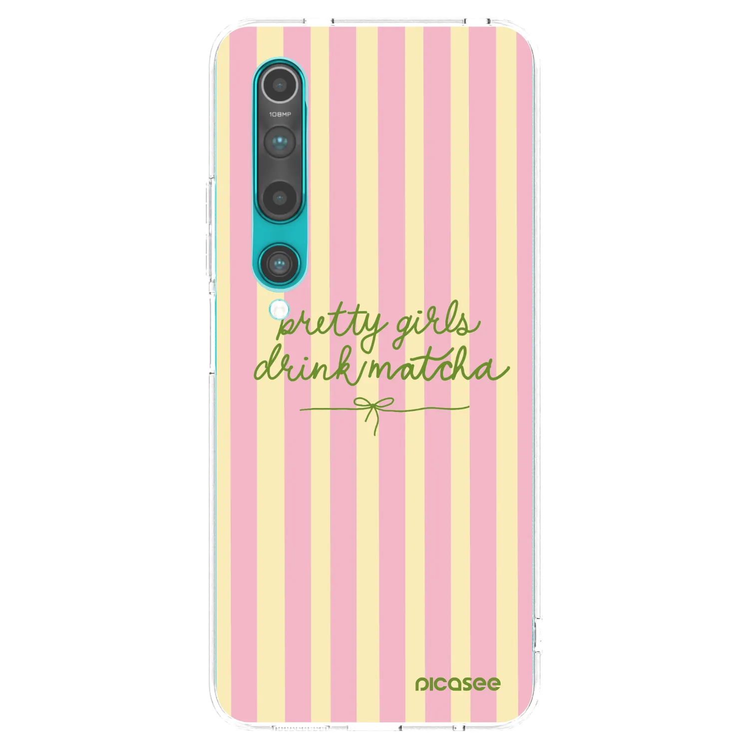 Picasee silikonový průhledný obal pro Xiaomi Mi 10 - Pretty matcha
