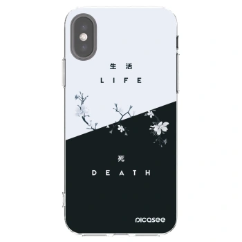 Picasee silikonový průhledný obal pro Apple iPhone X/XS - Živý - Mrtvý