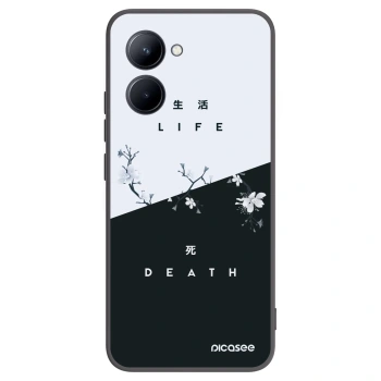 Picasee silikonový černý obal pro Realme C33 (2023) - Živý - Mrtvý