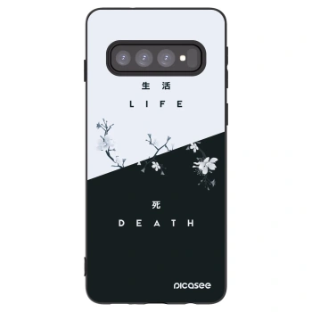 Picasee silikonový černý obal pro Samsung Galaxy S10 G973 - Živý - Mrtvý
