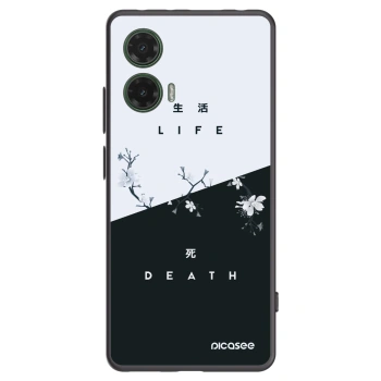 Picasee silikonový černý obal pro Motorola Moto G35 5G - Živý - Mrtvý